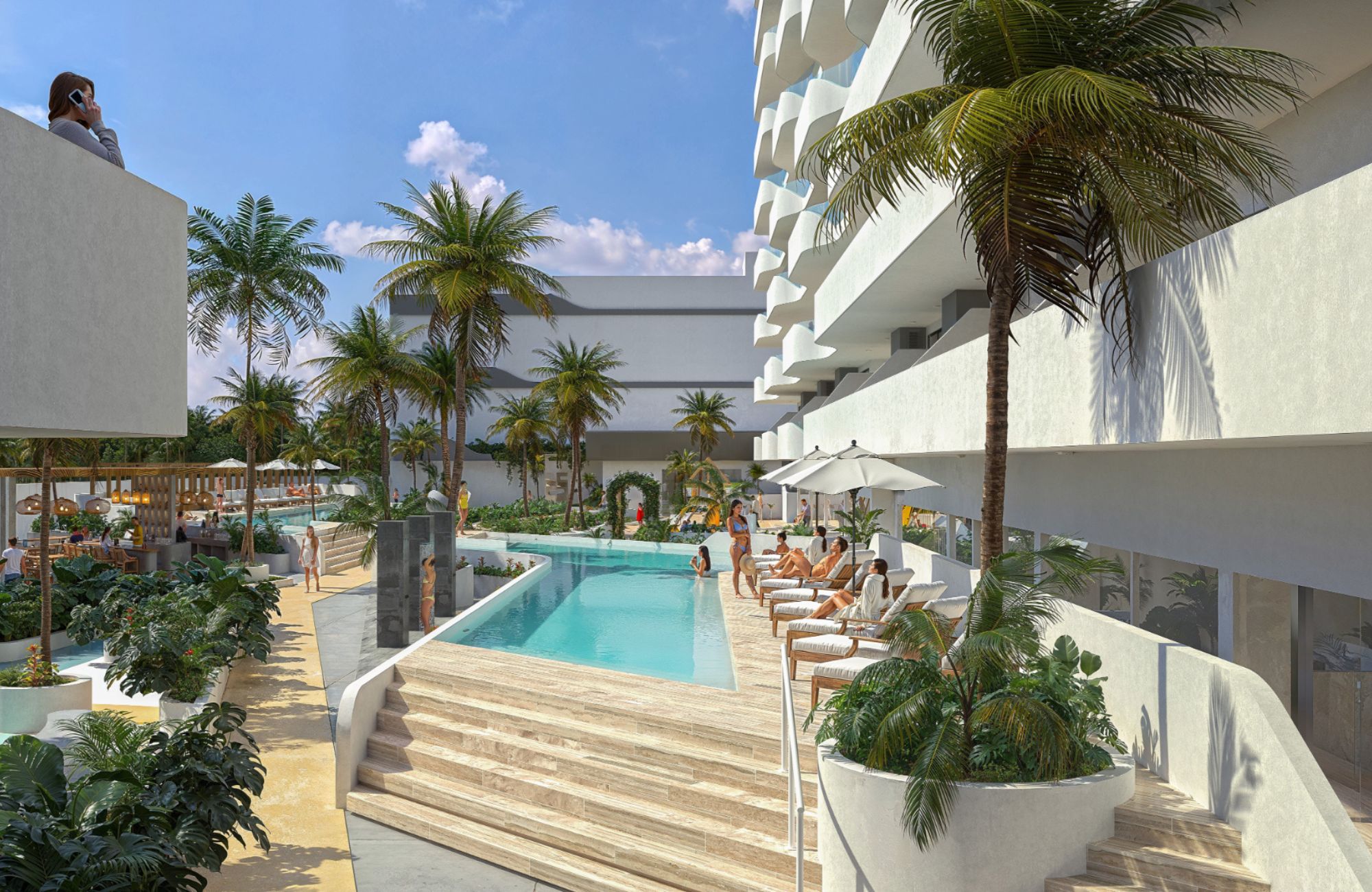 Condo for sale with balcony and amenities, swimming pool, gym, yoga area, barbecue area, coworking, childrens play area and more