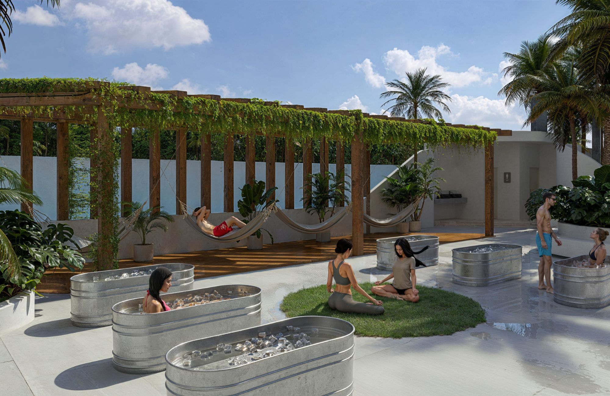 Condo for sale with balcony and amenities, swimming pool, gym, yoga area, barbecue area, coworking, childrens play area and more