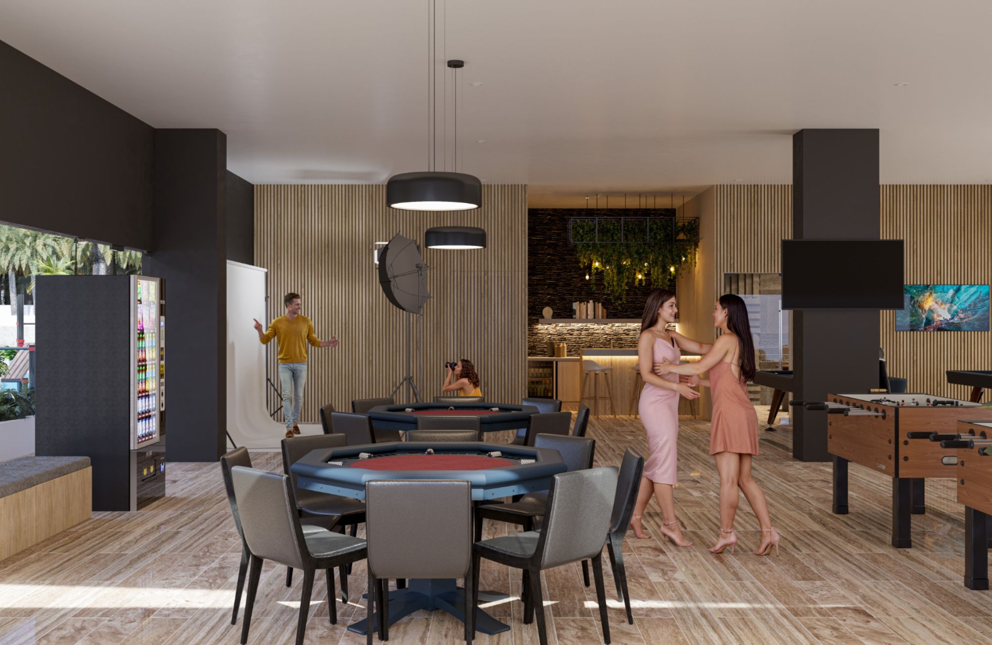 Spacious luxury apartment in the center of Cancun, with amenities: spa, pool, beauty salon, childrens club.