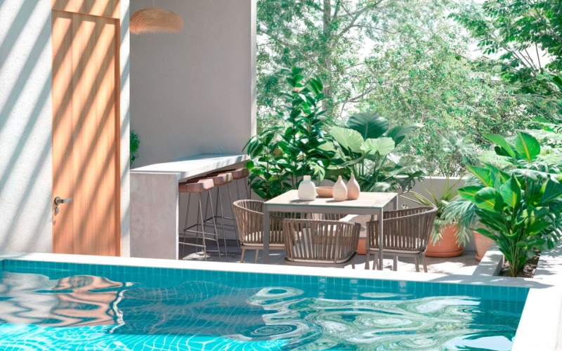 House for sale with private pool, gated community, Ciudad Mayakoba, Playa del Carmen