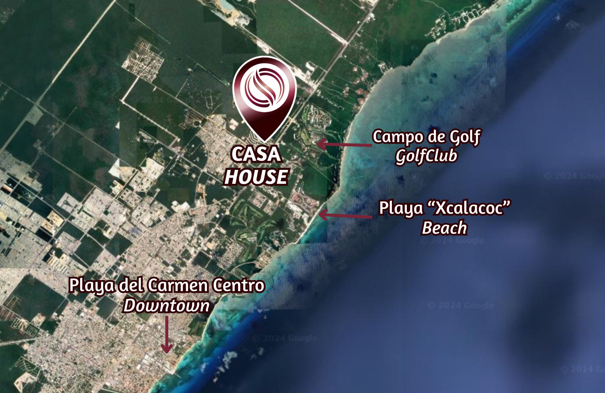 House with rooftop and private pool for sale in El Cielo, Playa del Carmen