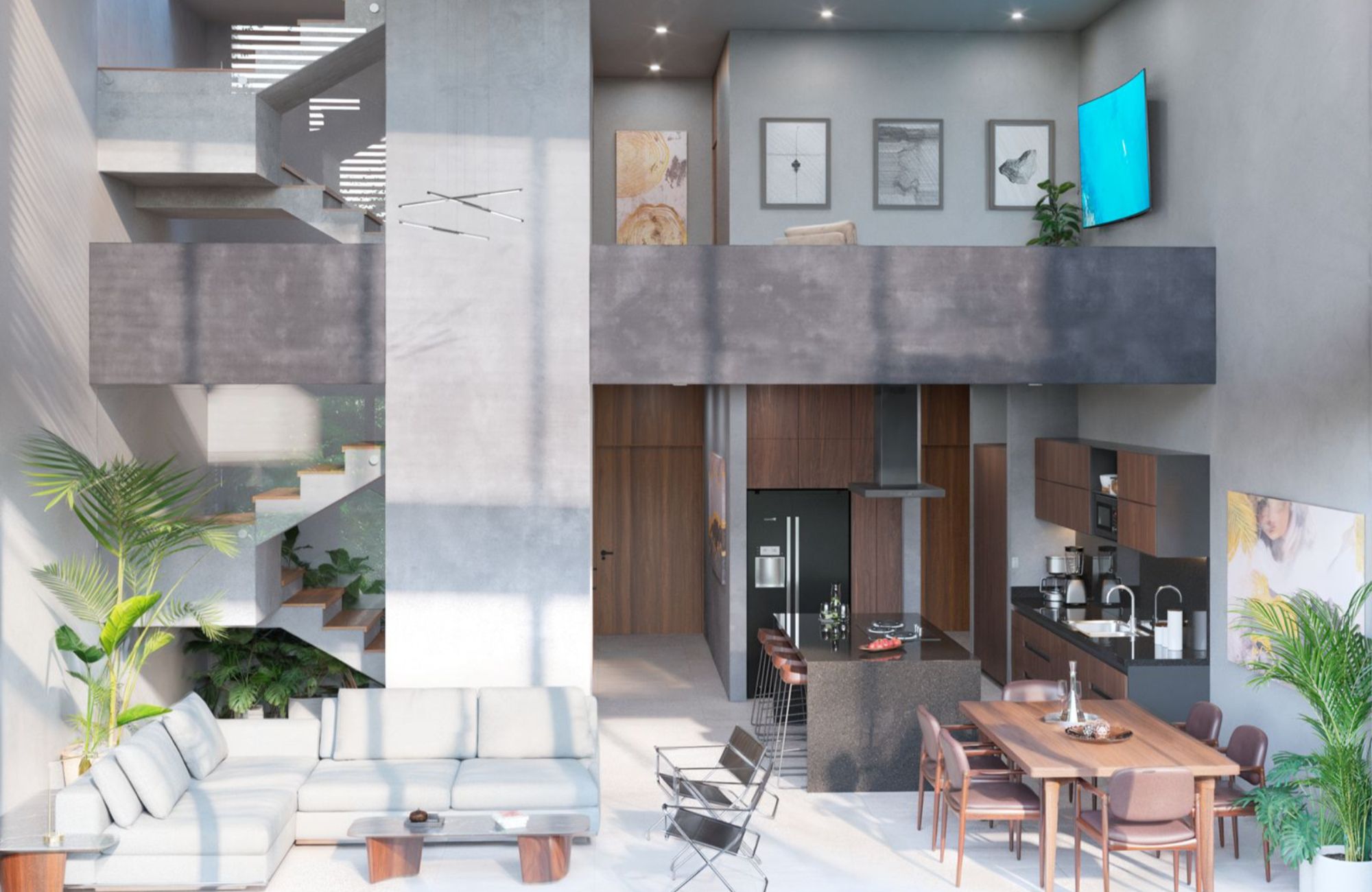 House with rooftop and private pool for sale in El Cielo, Playa del Carmen