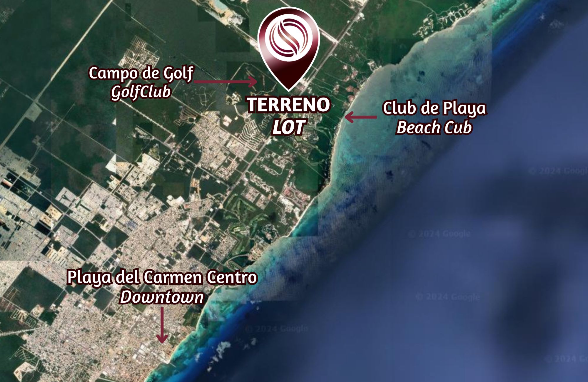 Lote de 494 m2, en residencial, con cenote, en venta Selvamar,  Playa del Carmen.