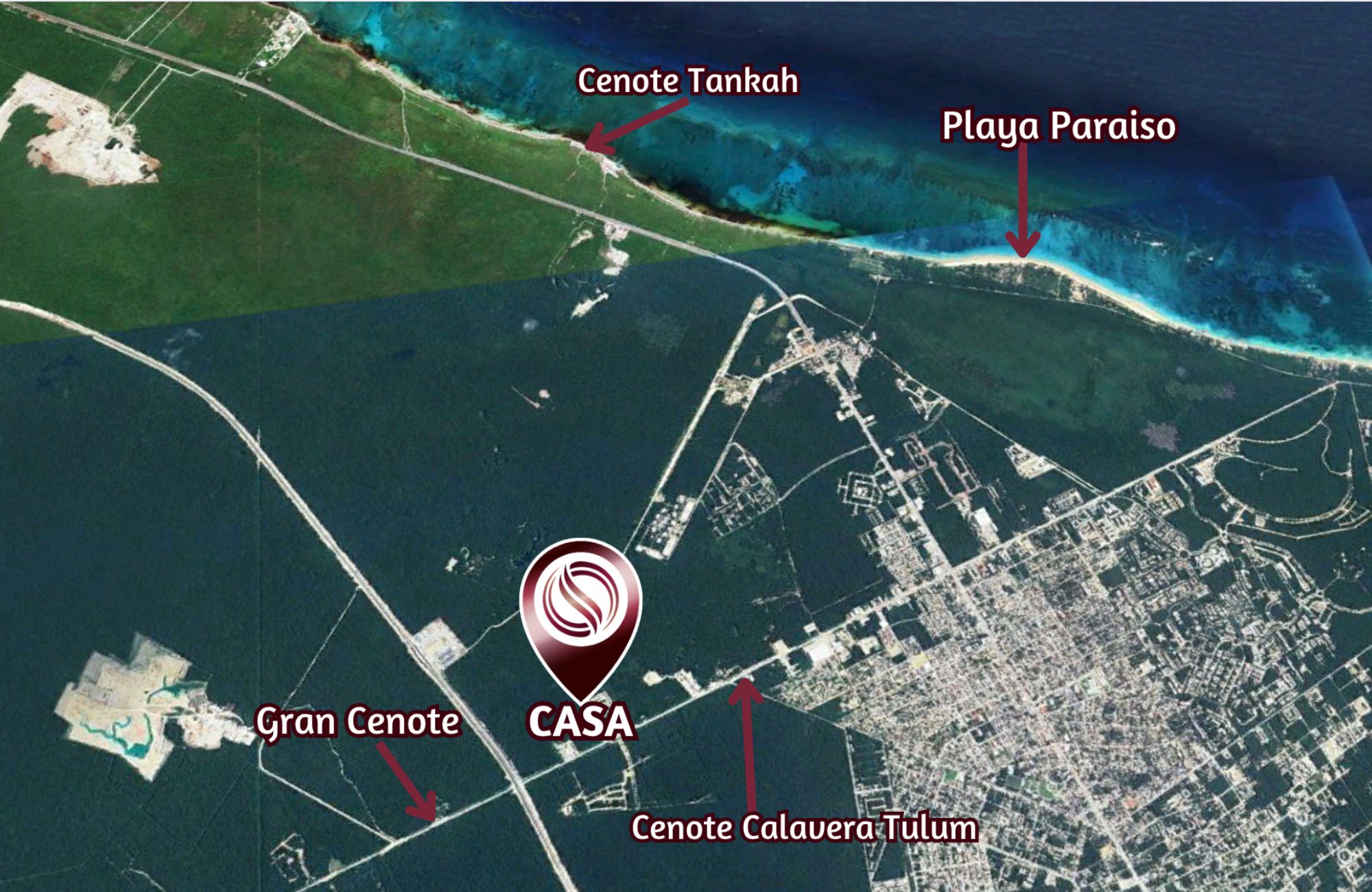 Land in a residential development with pool, spa, and cenote for sale in Region 11, Tulum.