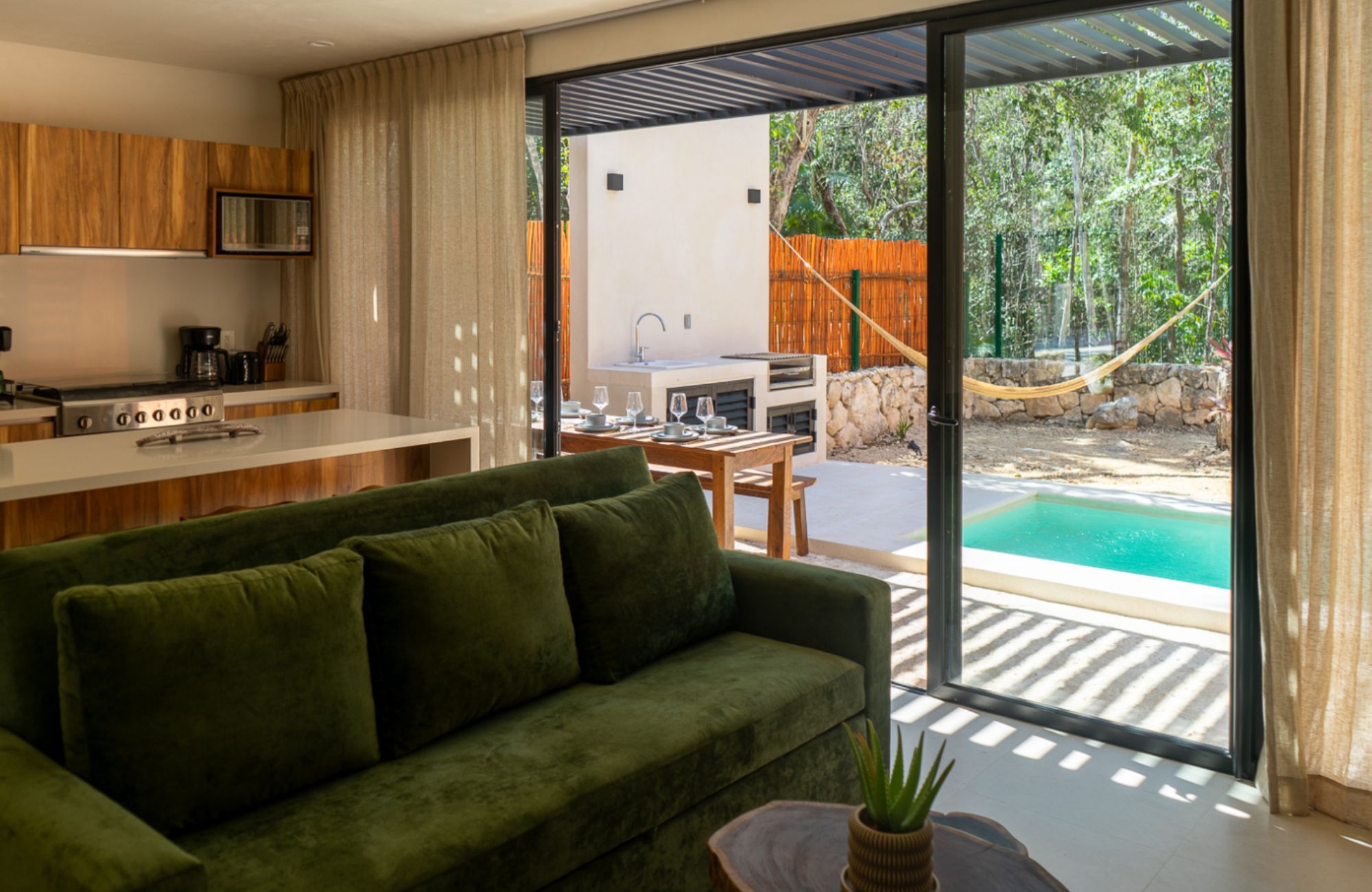 Land in a residential development with pool, spa, and cenote for sale in Region 11, Tulum.