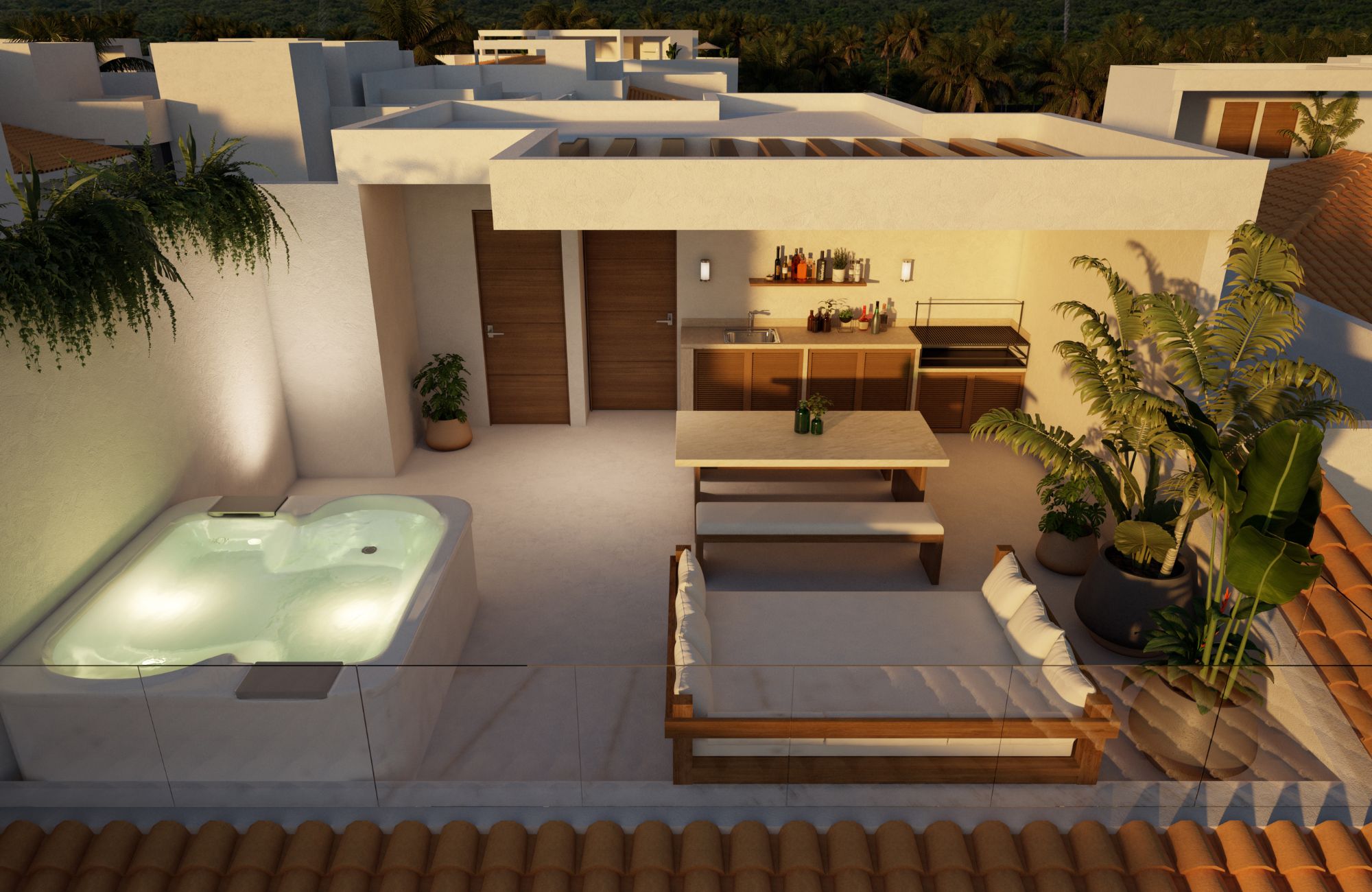 Departamento en venta, con vista panor&aacute;mica y terraza, Marina, Puerto Aventuras