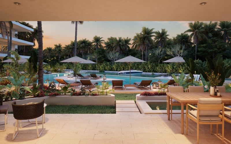 Condo with rooftop and private pool for sale, Marina, Puerto Aventuras