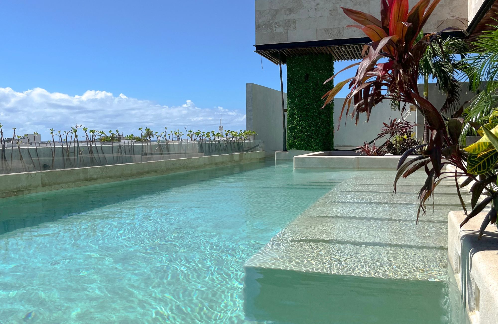 Departamento con rooftop com&uacute;n con vista al mar, Colosio, Playa del Carmen