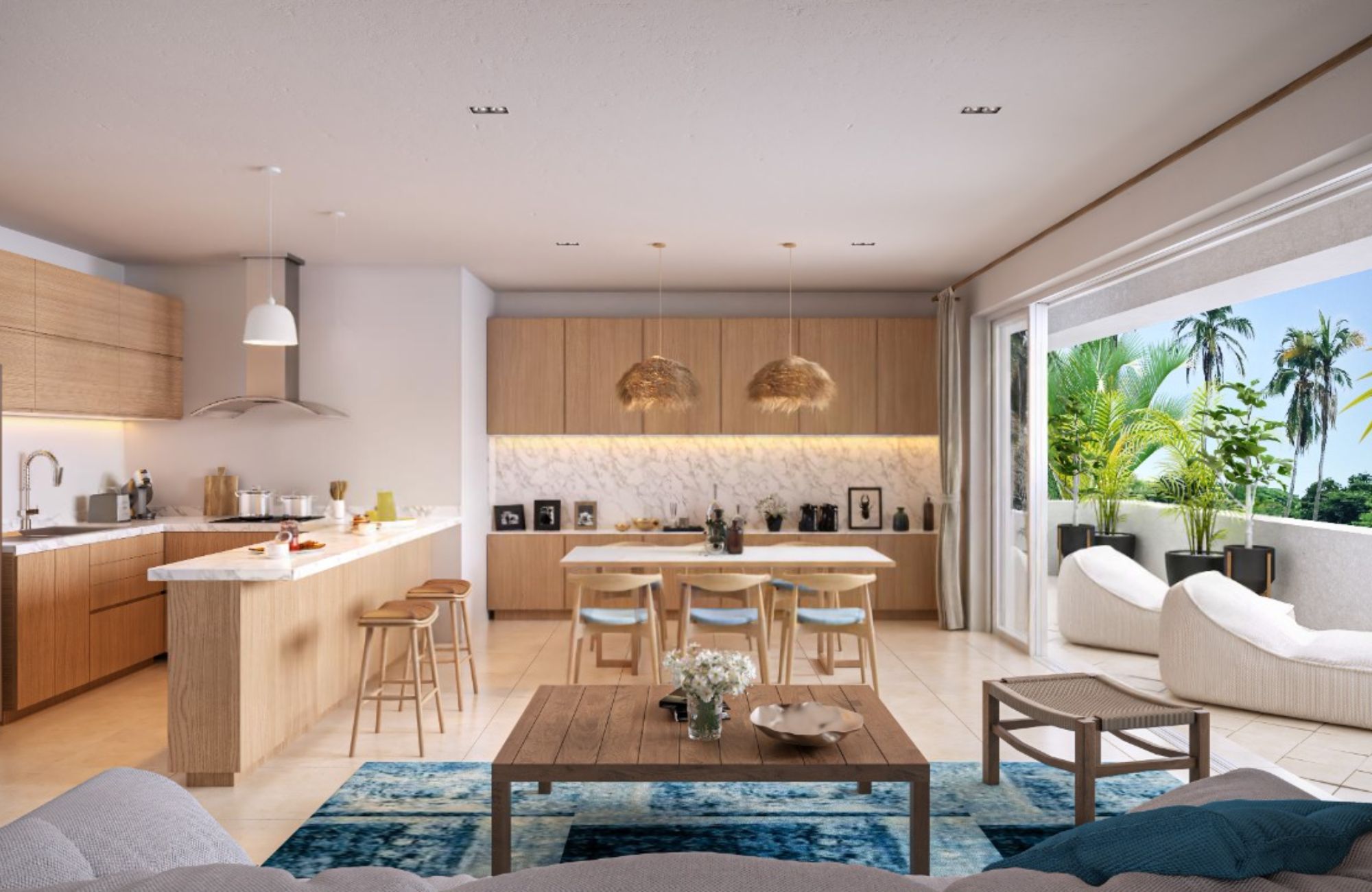 Apartment with pool and dock in Tower B for sale, Marina, Puerto Aventuras