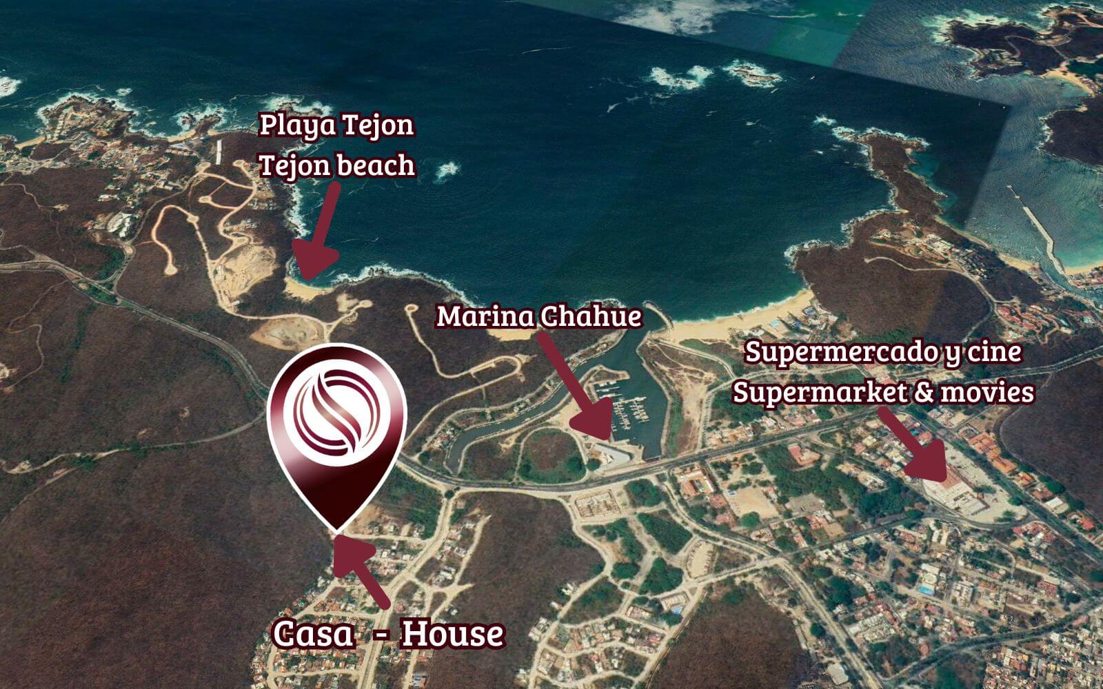 Casa con vista al mar,&nbsp; en venta, La Mina Puerto &Aacute;ngel, Oaxaca