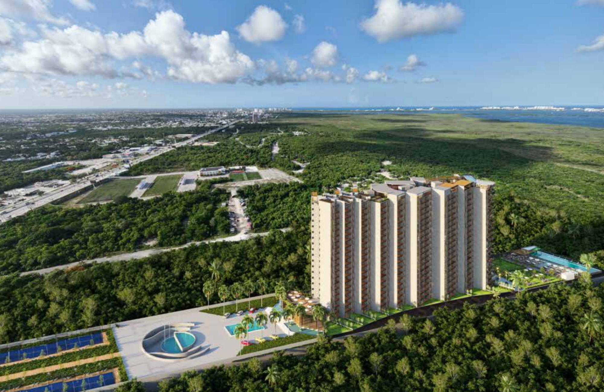 Condo with more than 25 amenities for sale, Huayac&aacute;n, Canc&uacute;n