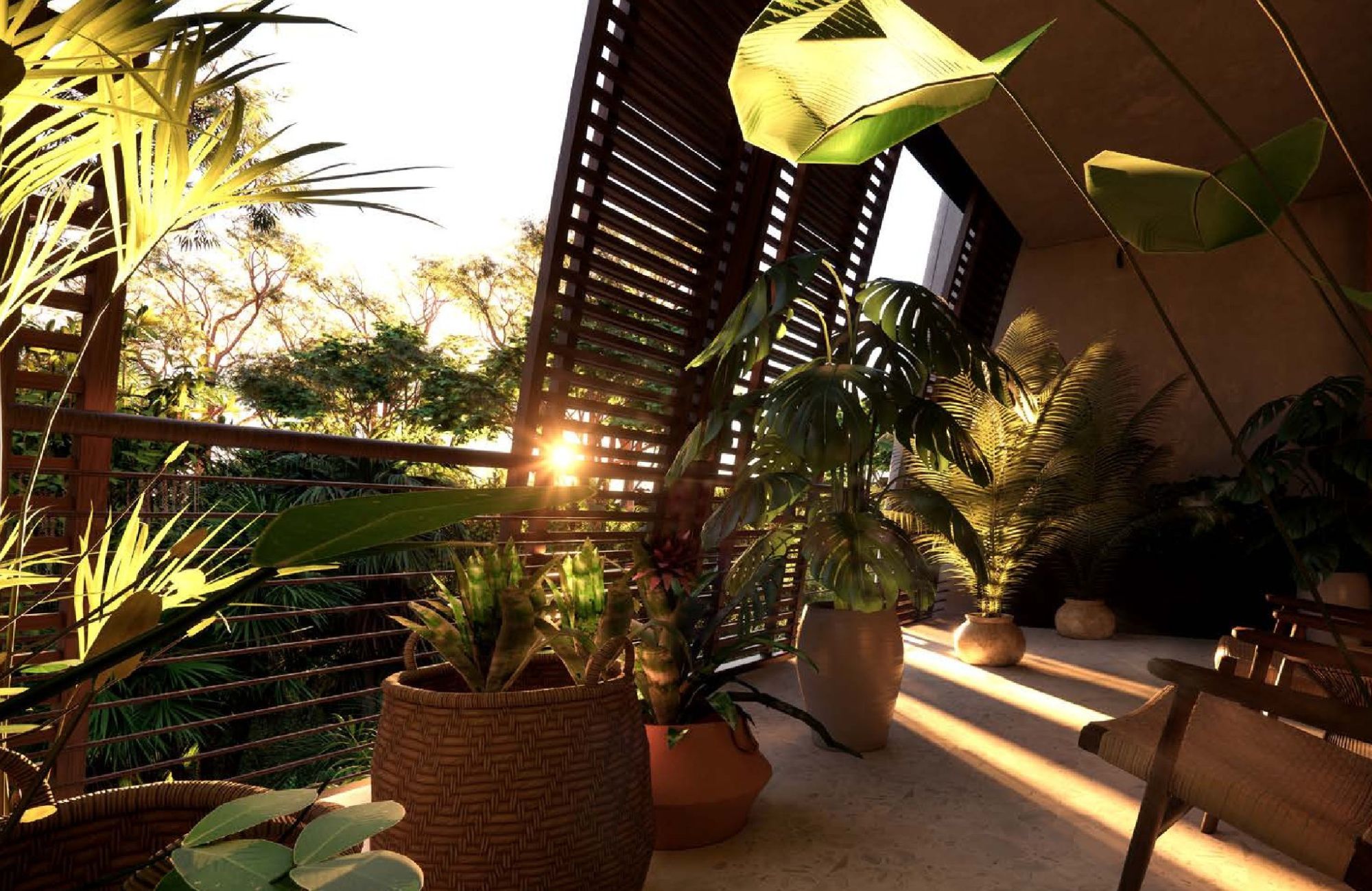 Apartment near the sea, lock off system, sky pool, coworking, pre-construction, for sale Tankah, Tulum.