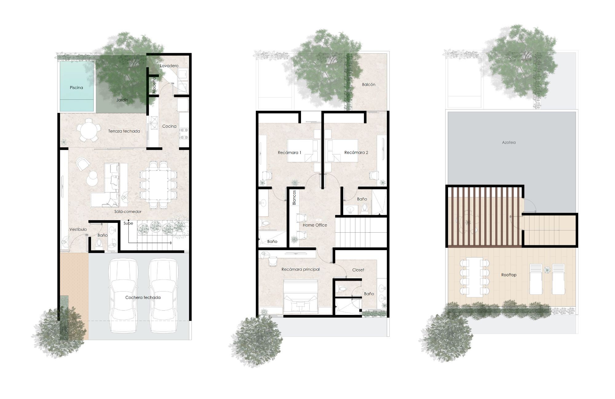 House with Rooftop and Private Pool for Sale, North Zone, M&eacute;rida