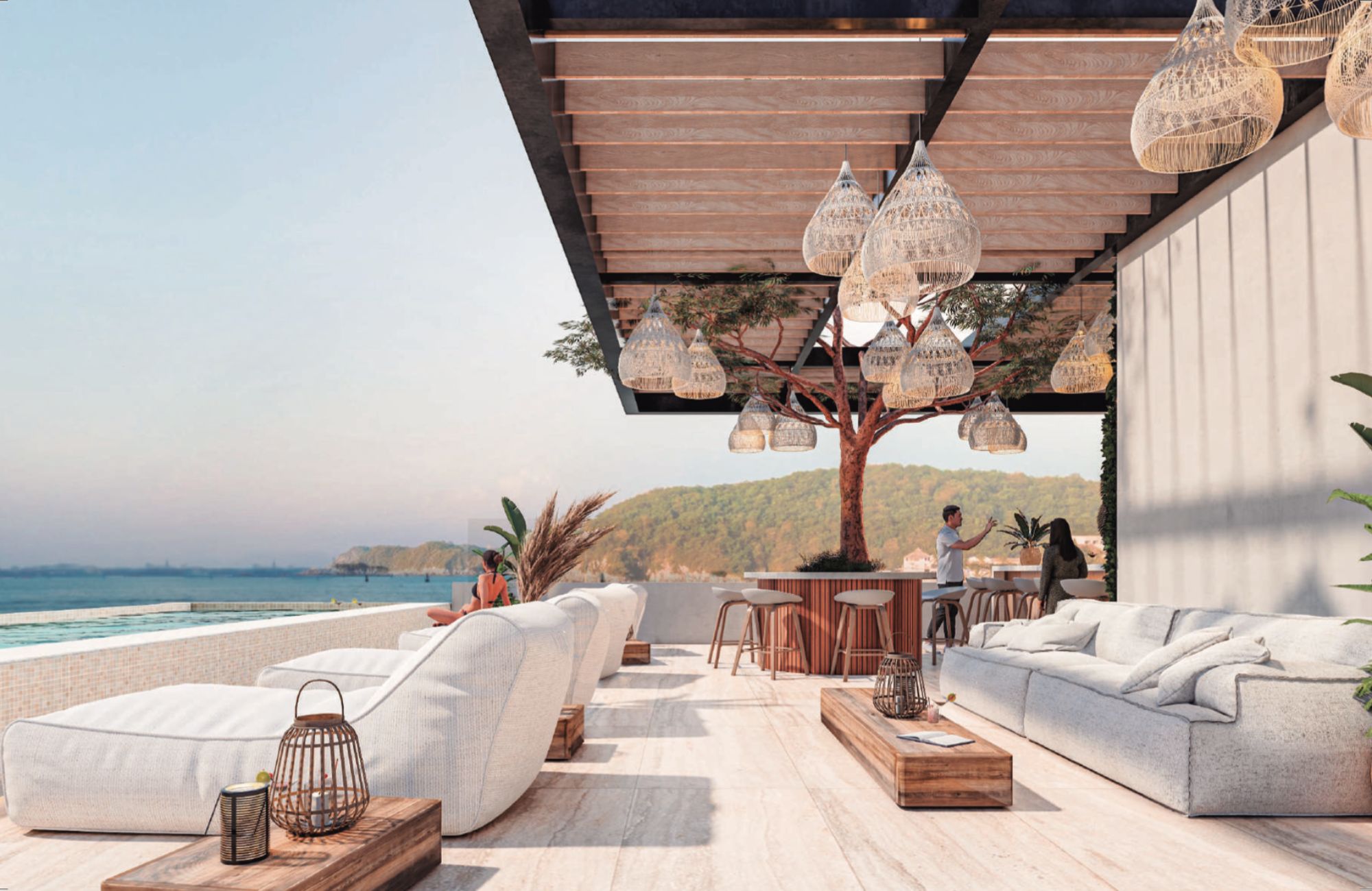 Penthouse with pool and ocean view for sale, Arrocito, Huatulco