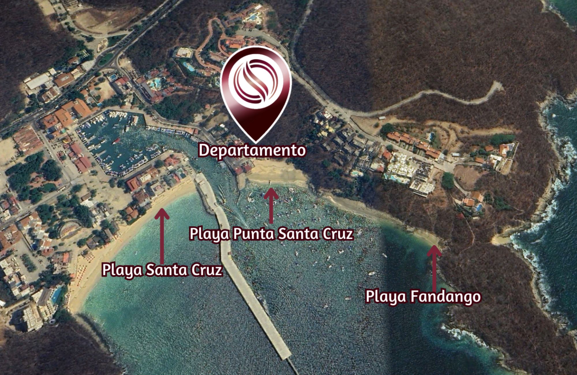 Condo with terrace and pool in pre-construction, fifth avenue, sale, Huatulco