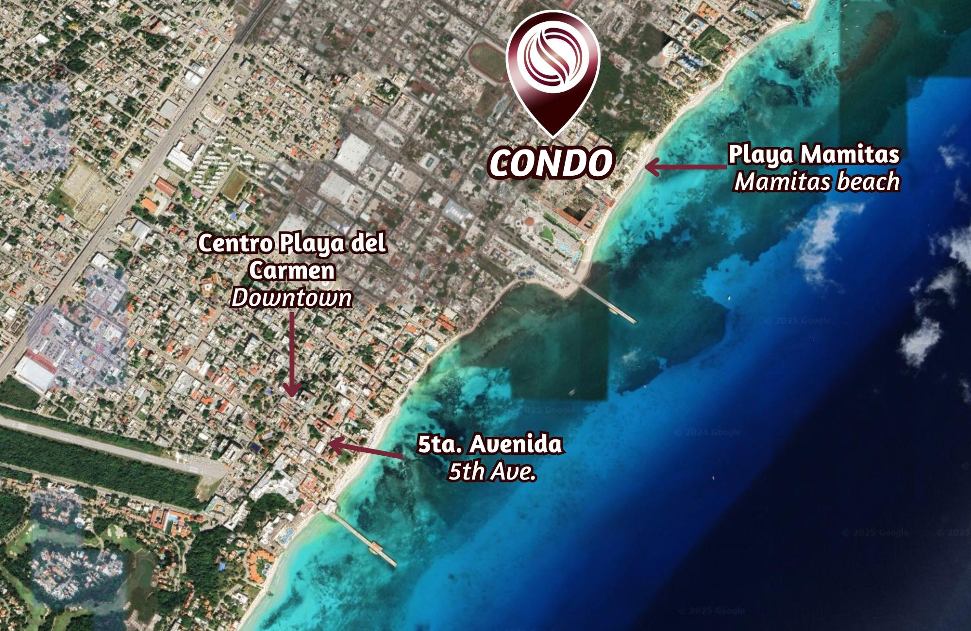 Ocean view condo for sale in Xcalacoco, Playa del Carmen