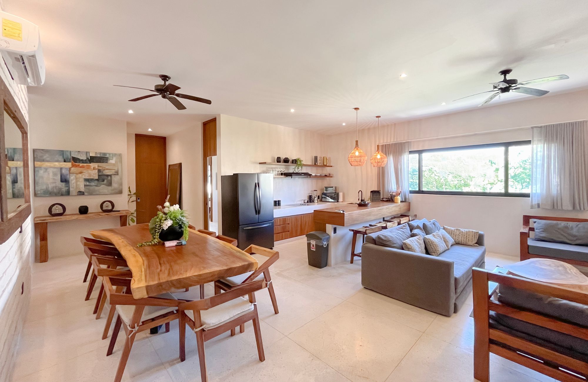 Penthouse in green building with solar panels, luxury common areas, concierge, gym, jacuzzi, 10 minutes from the beach, in Tulum, la veleta,