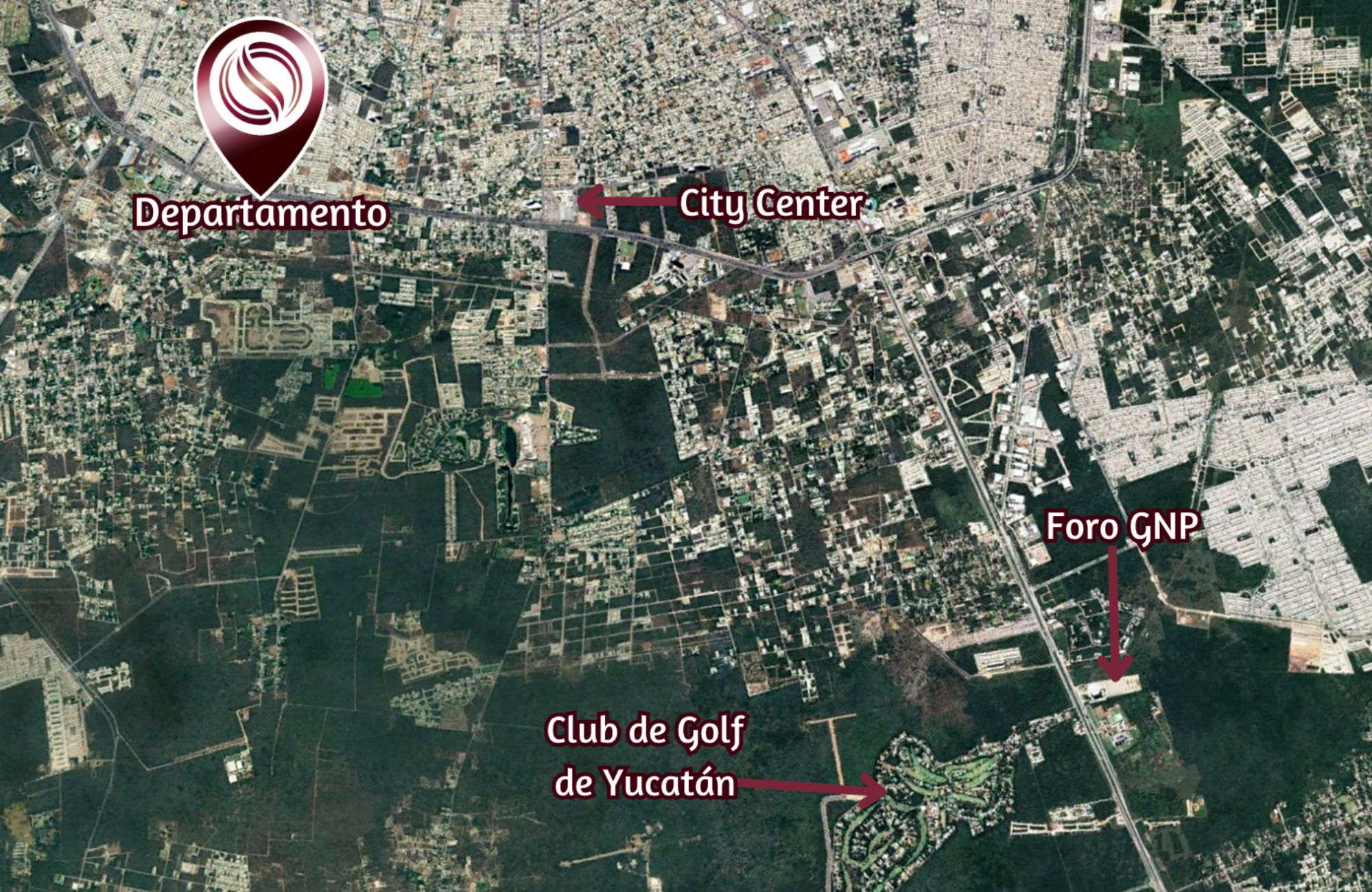 Apartment with rooftop pool, barbecue area, business center, concierge, in Villas La Hacienda for sale, Merida North Zone