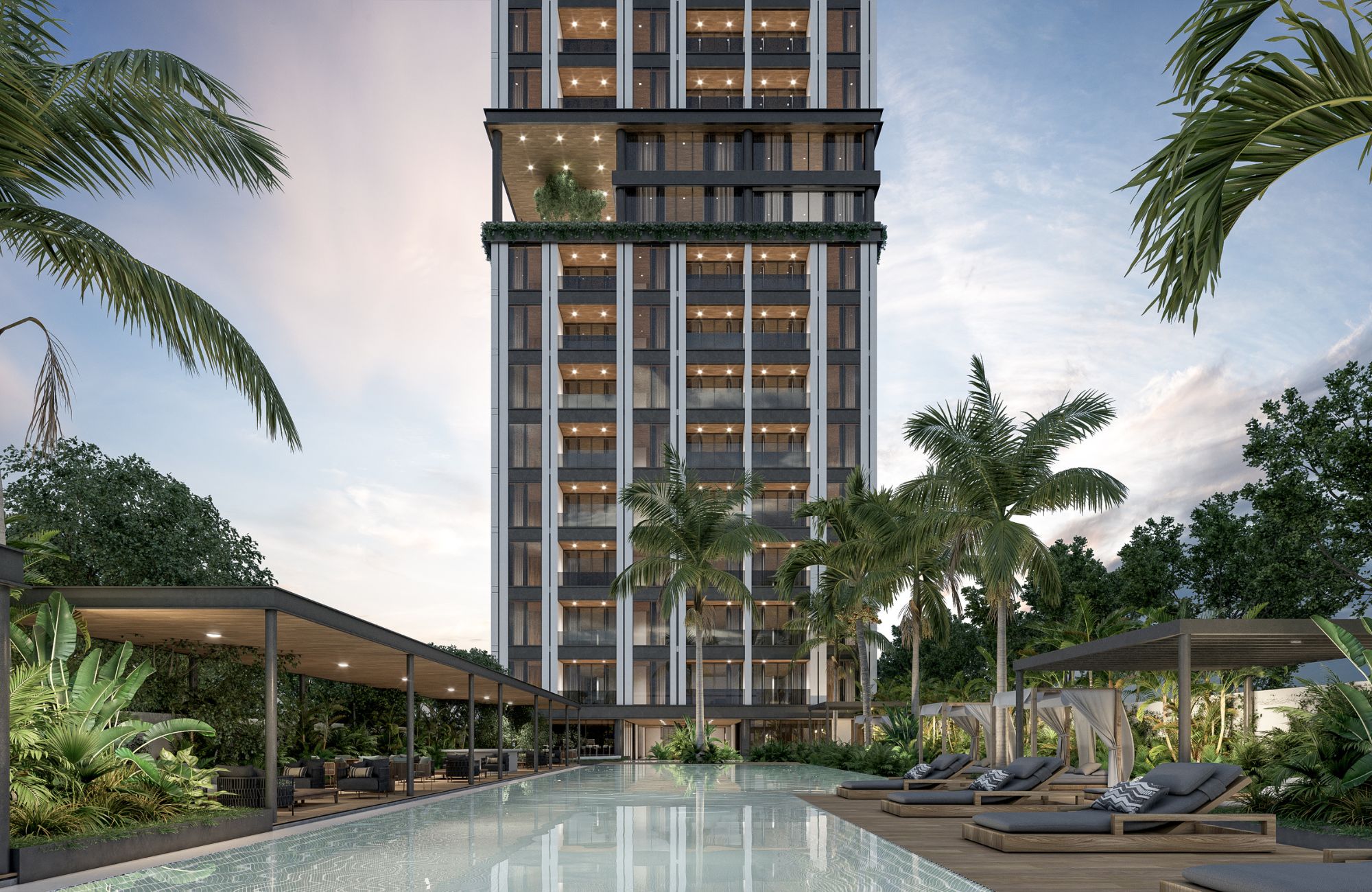 Condominium with terrace, Gym, Pool, Lounge Bar and Spa, North Zone, M&eacute;rida.