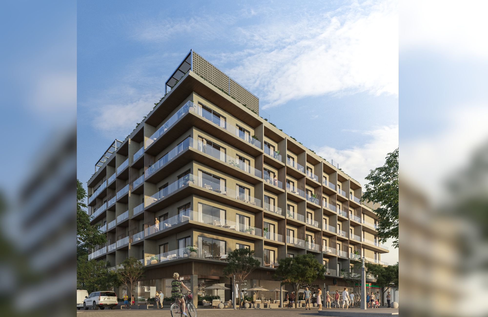 Apartment with pool, hammocks, outdoor cinema for sale Playa del Carmen