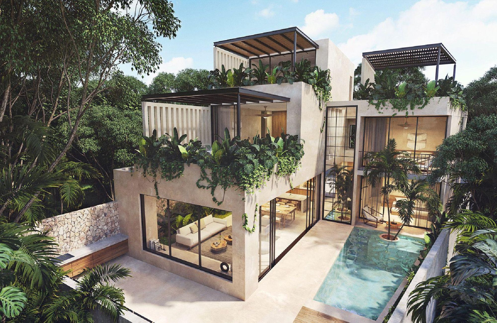 House in gated community with wellness center for sale, Xpu-ha, Quintana Roo