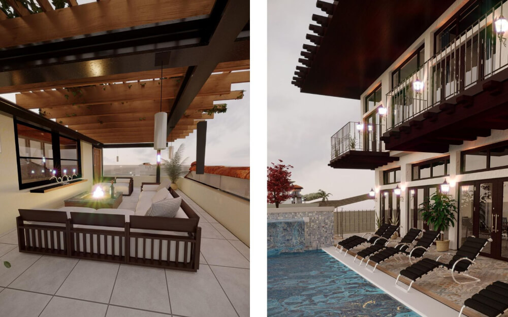 Ocean view villa, beach access, pool, for sale, Punta Santa Cruz, Huatulco.