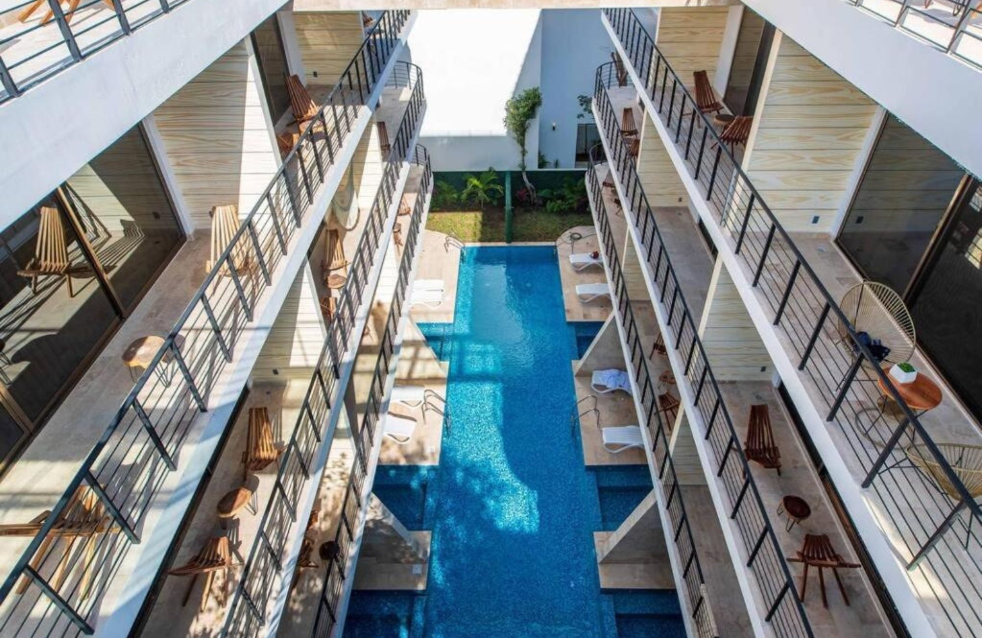 Condo with private pool surrounded by green areas in Tulum