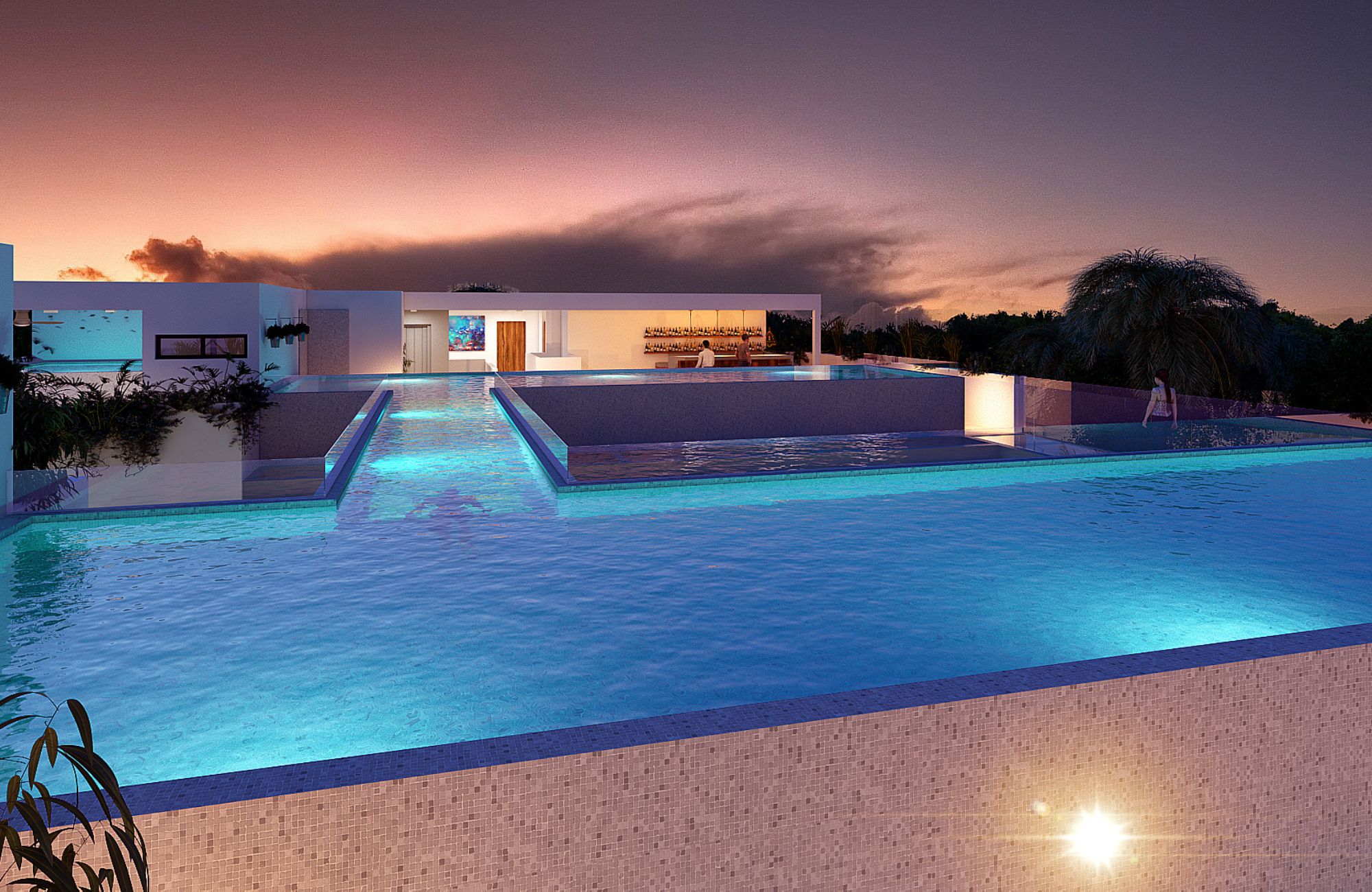 Condo with private pool surrounded by green areas in Tulum