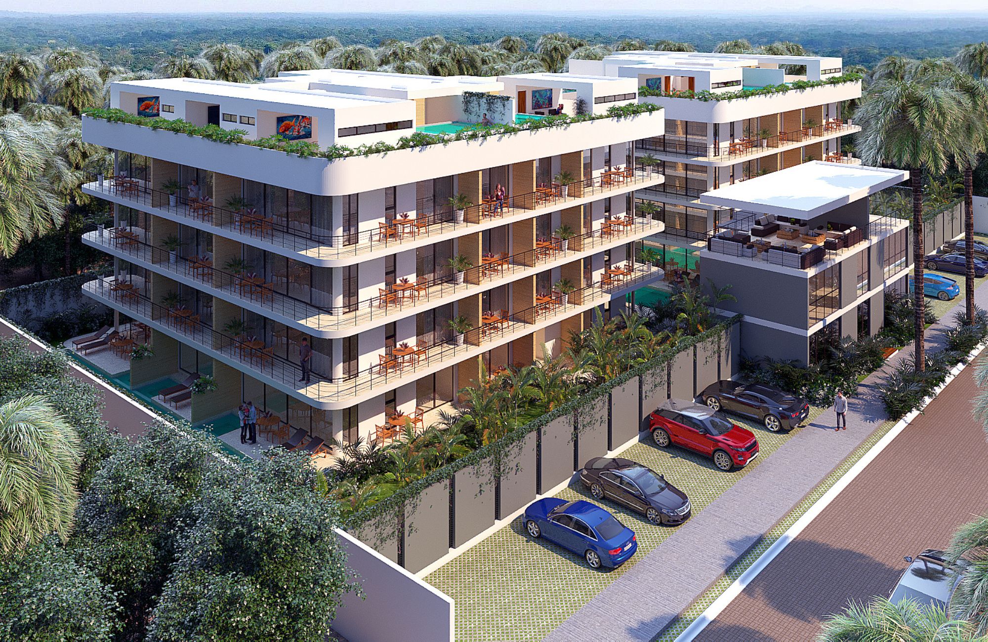 Condo with private pool surrounded by green areas in Tulum