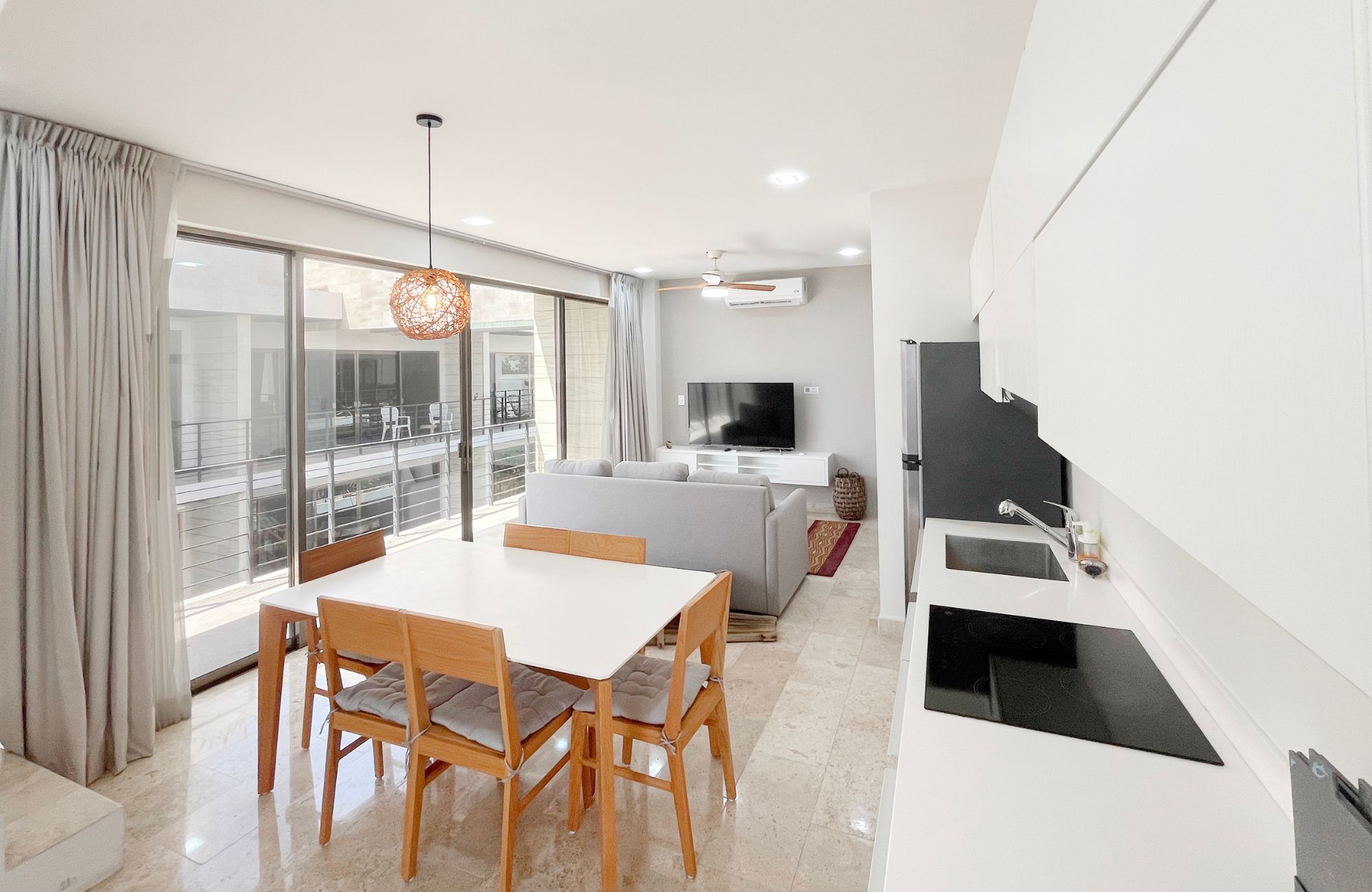 Condo with private pool surrounded by green areas in Tulum