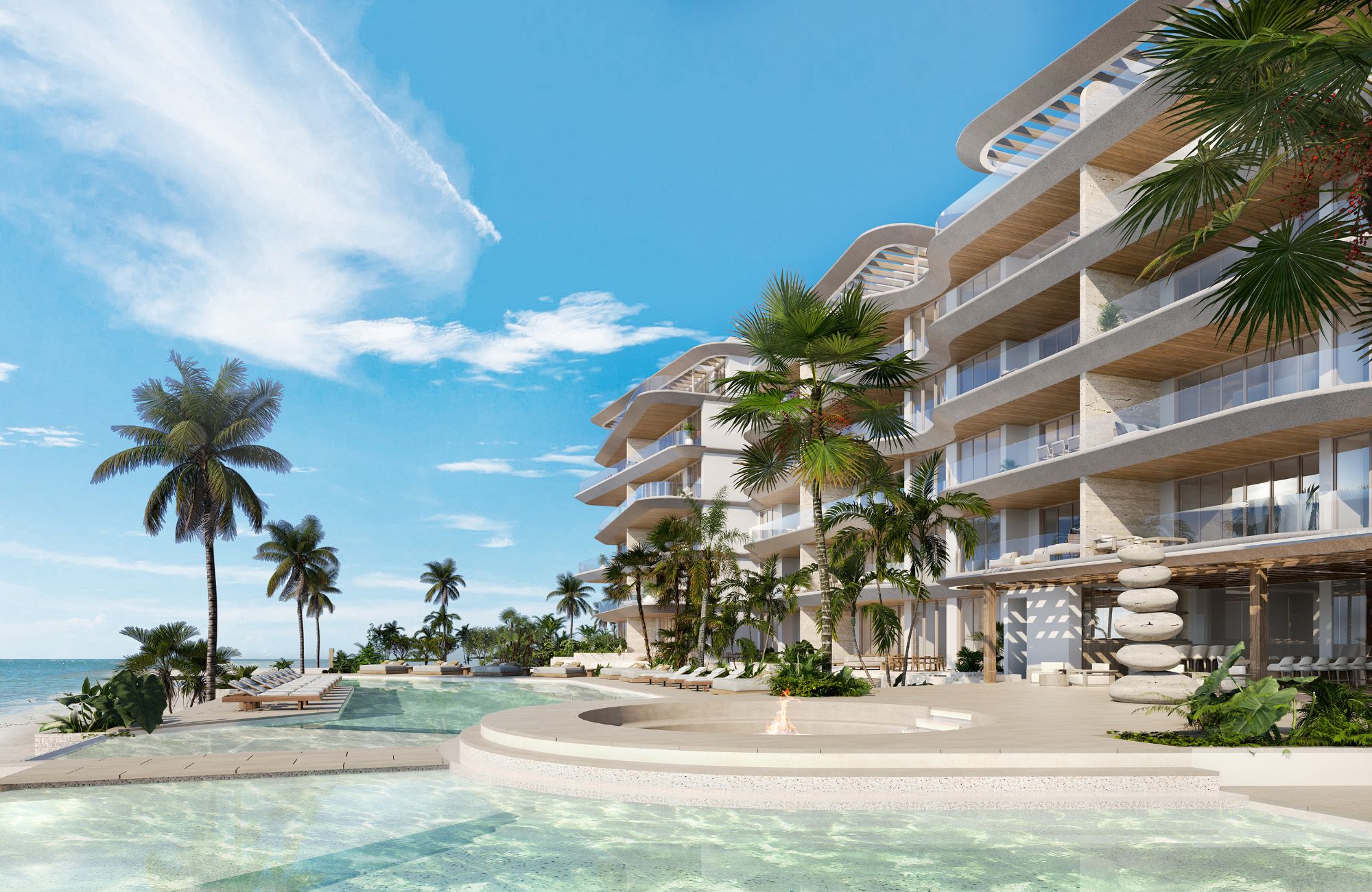 Oceanview Condo for sale with a spacious terrace, Downtown, Isla Mujeres