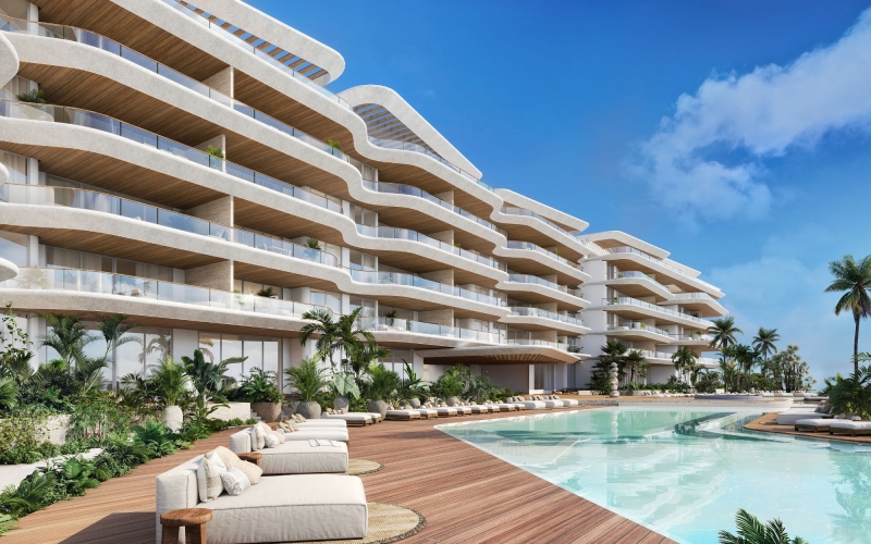 Oceanview Condo for sale with a spacious terrace, Downtown, Isla Mujeres