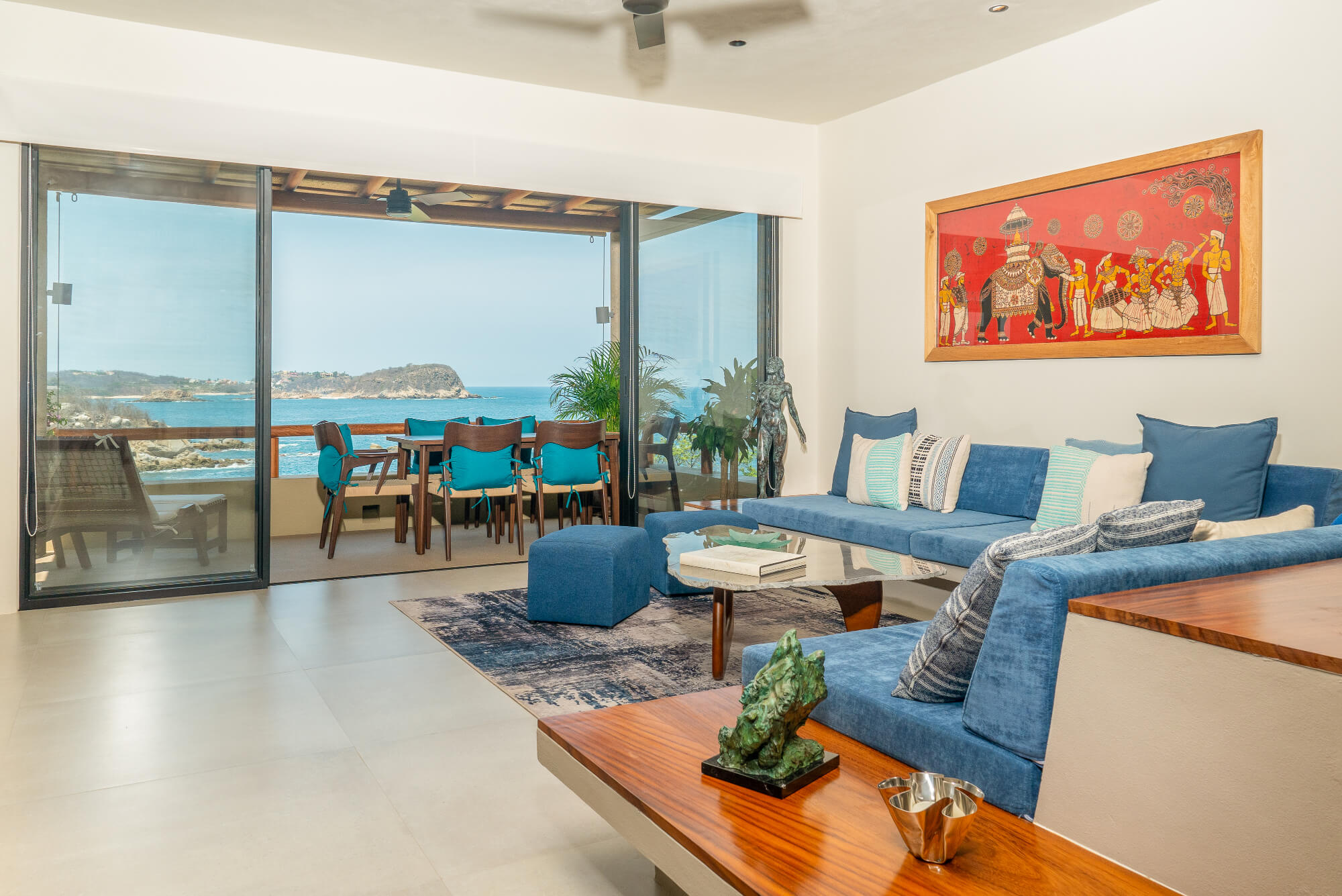 Oceanfront penthouse with private rooftop for sale, Sotavento, La Entrega Beach, Huatulco