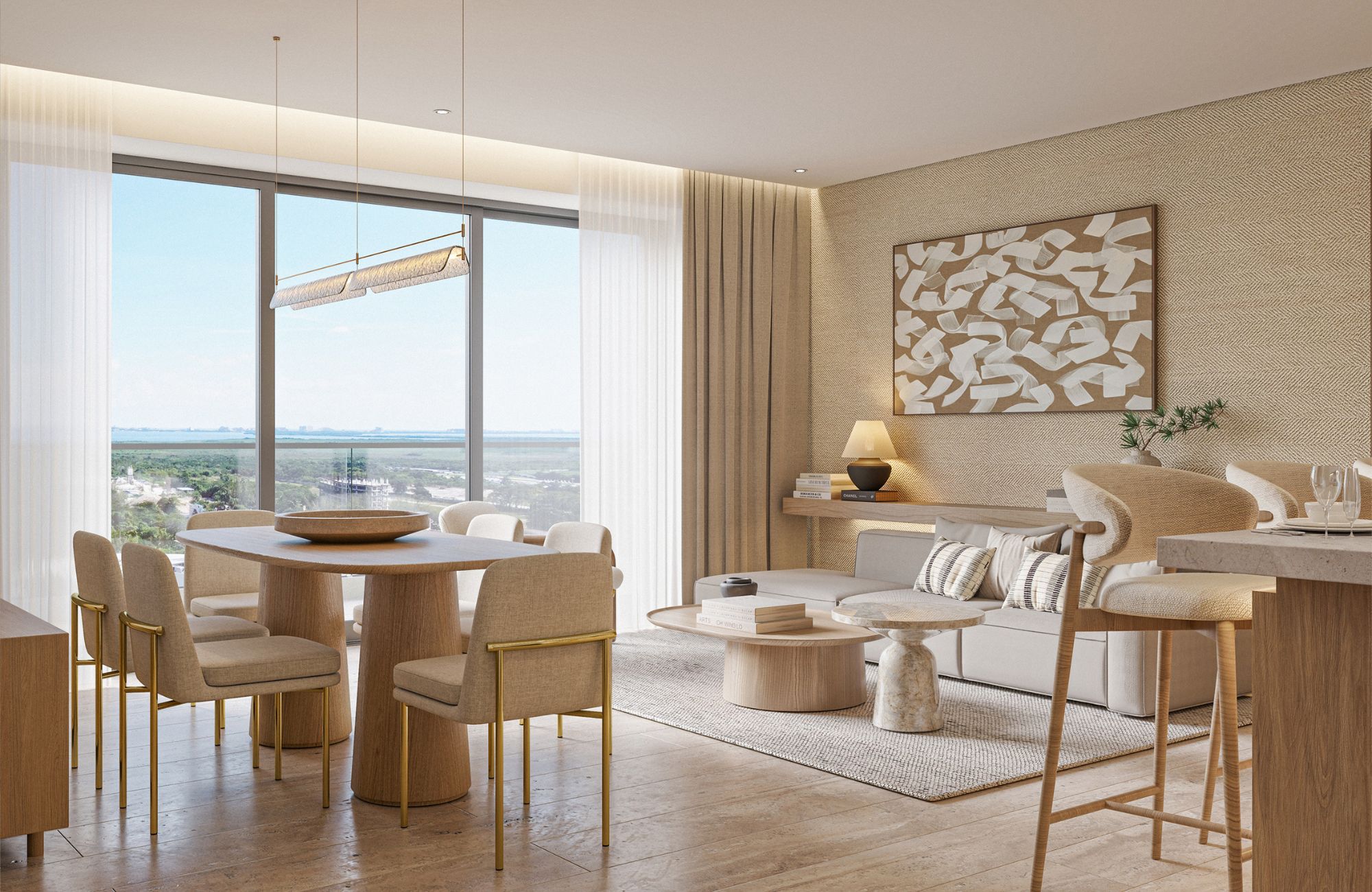 Condo with Panoramic View, paddle and sport courts, Hotel Zone, Canc&uacute;n