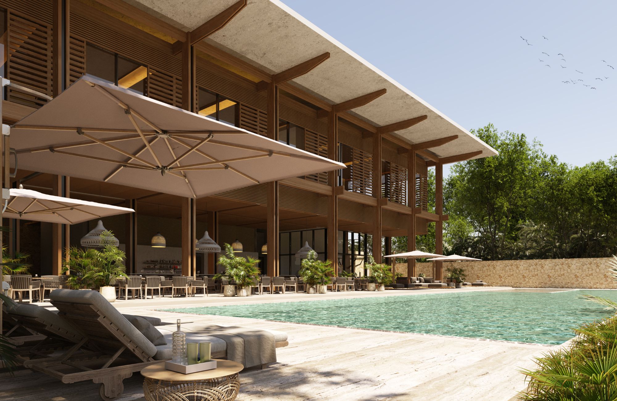 Beachfront condo with beach club, clubhouse, amenities for the whole family in luxury residential, pre-construction, for sale Corasol Playa