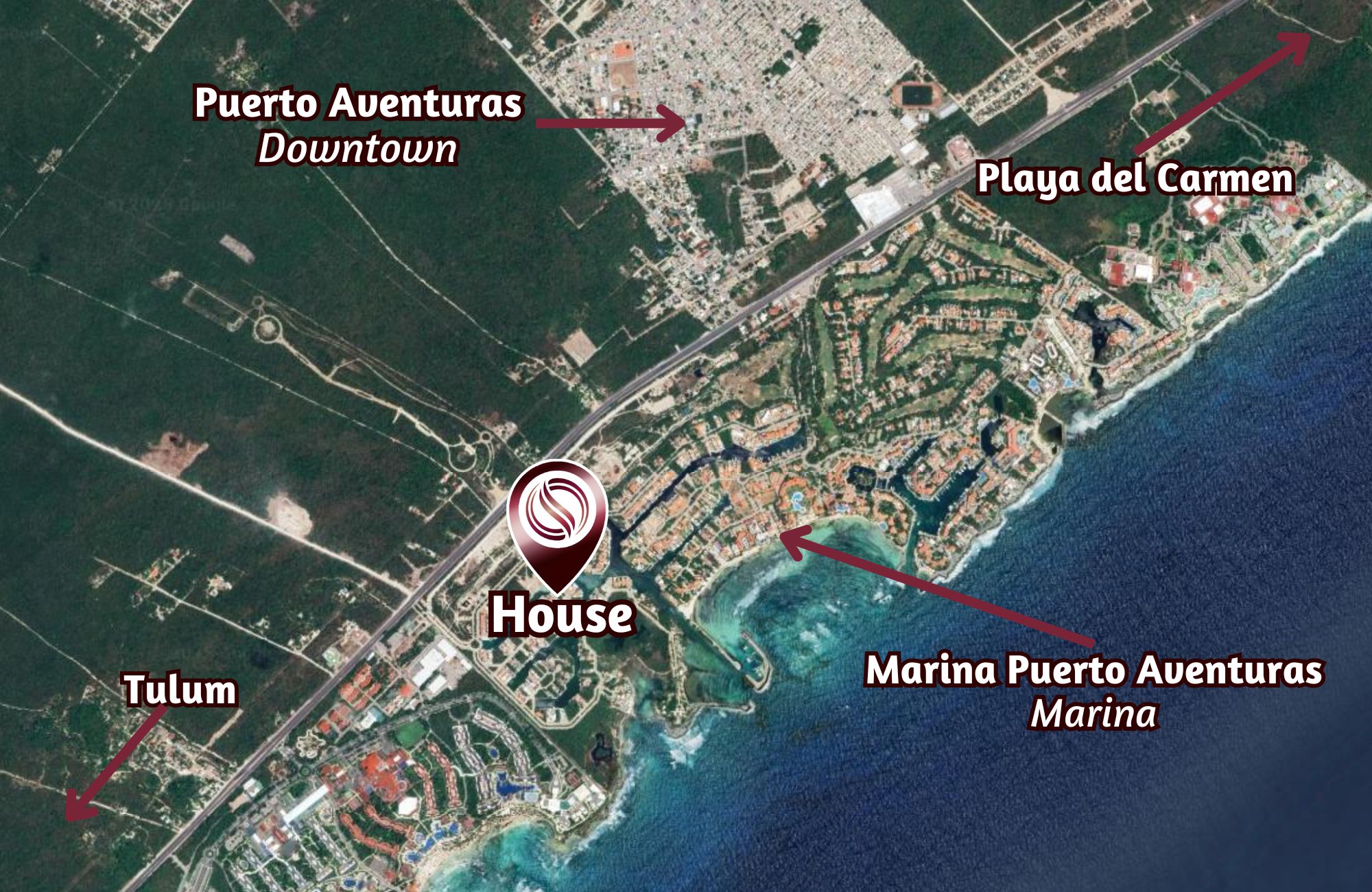 Stylish Waterfront Escape with Pool &ndash; Puerto Aventuras