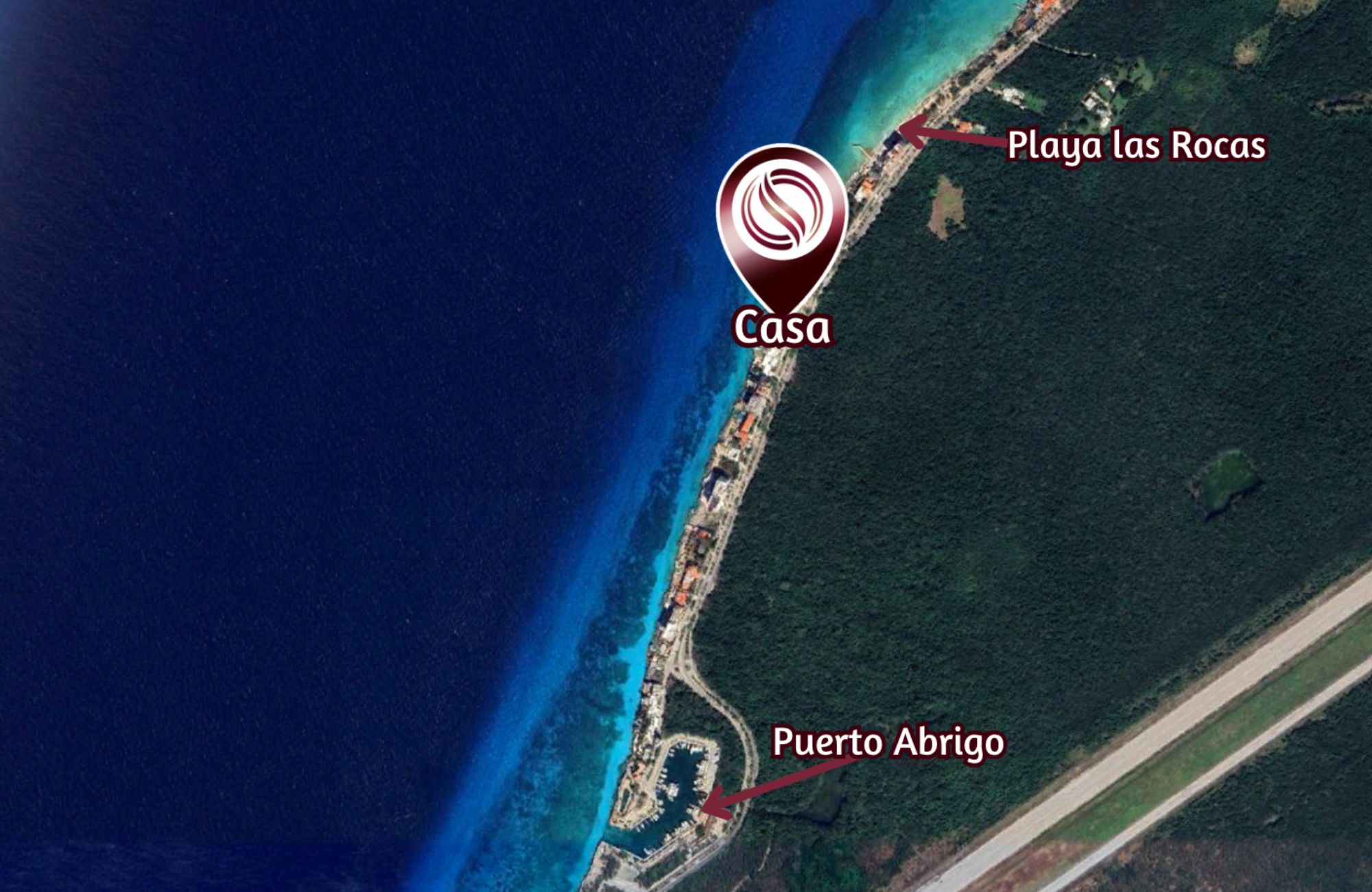 Condominium with balcony, oceanview infinity pool and jacuzzi for sale, downtown area, in Cozumel, Quintana Roo.