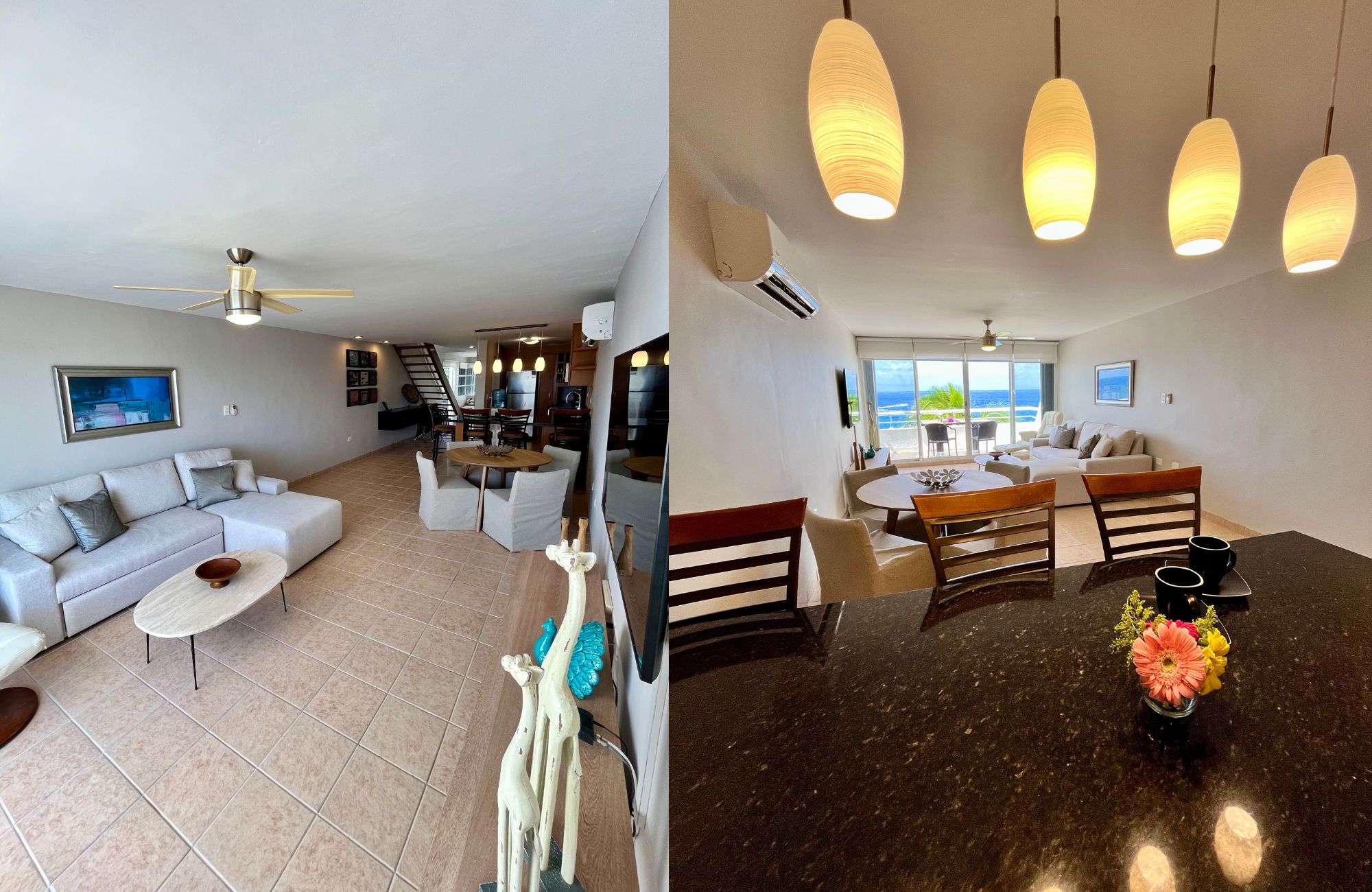 Condominium with balcony, oceanview infinity pool and jacuzzi for sale, downtown area, in Cozumel, Quintana Roo.