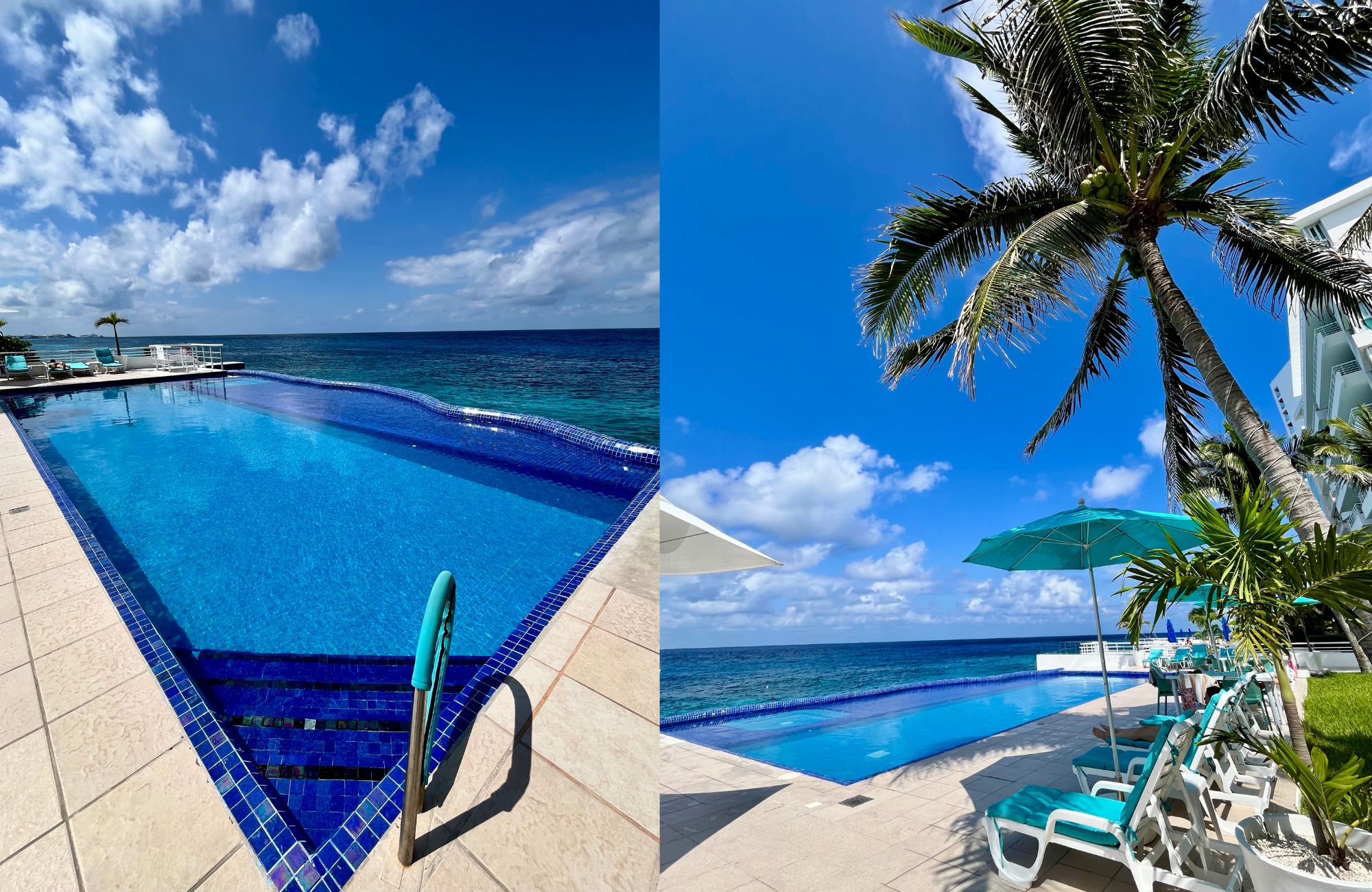 Condominium with balcony, oceanview infinity pool and jacuzzi for sale, downtown area, in Cozumel, Quintana Roo.