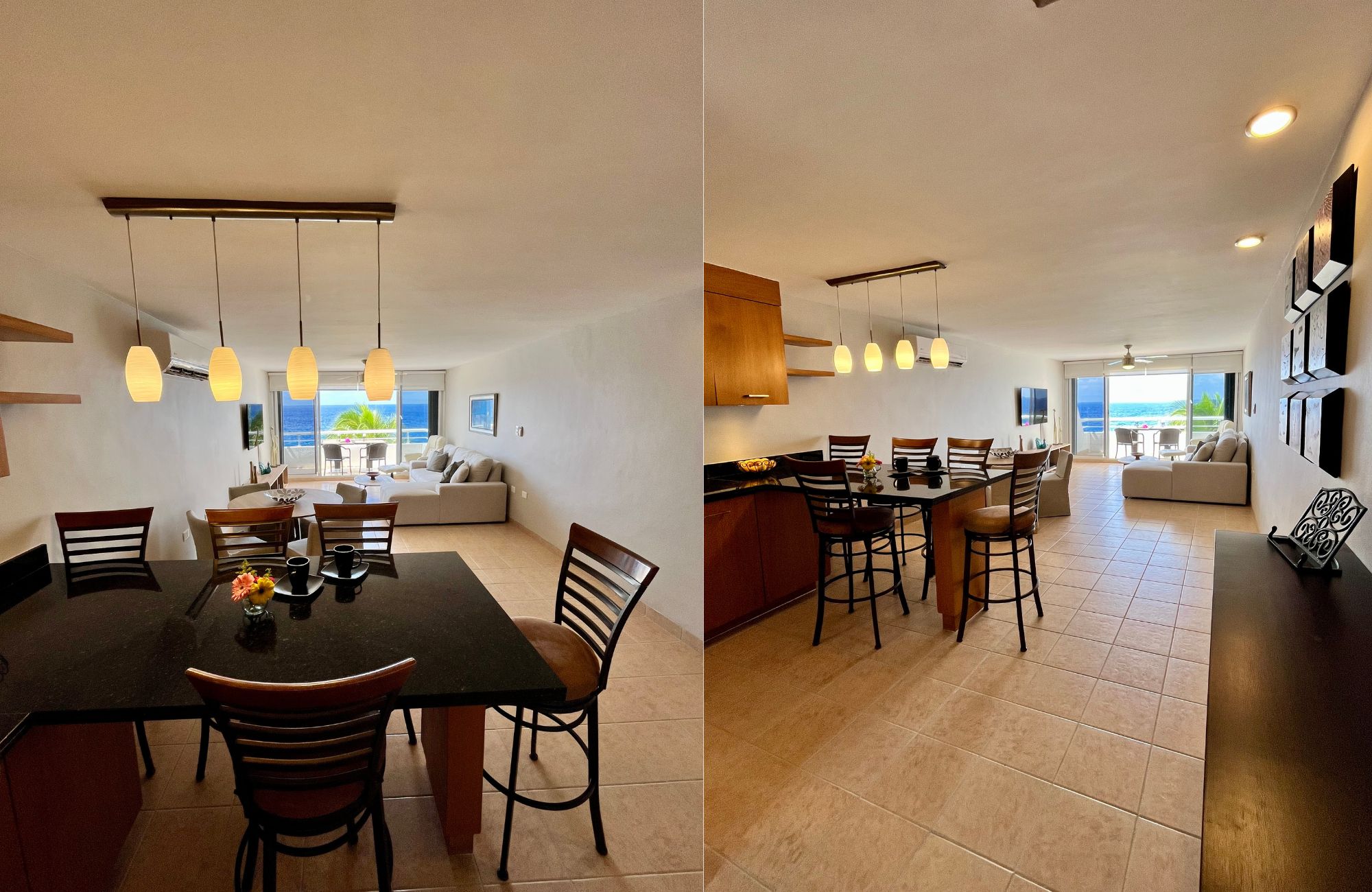 Condominium with balcony, oceanview infinity pool and jacuzzi for sale, downtown area, in Cozumel, Quintana Roo.