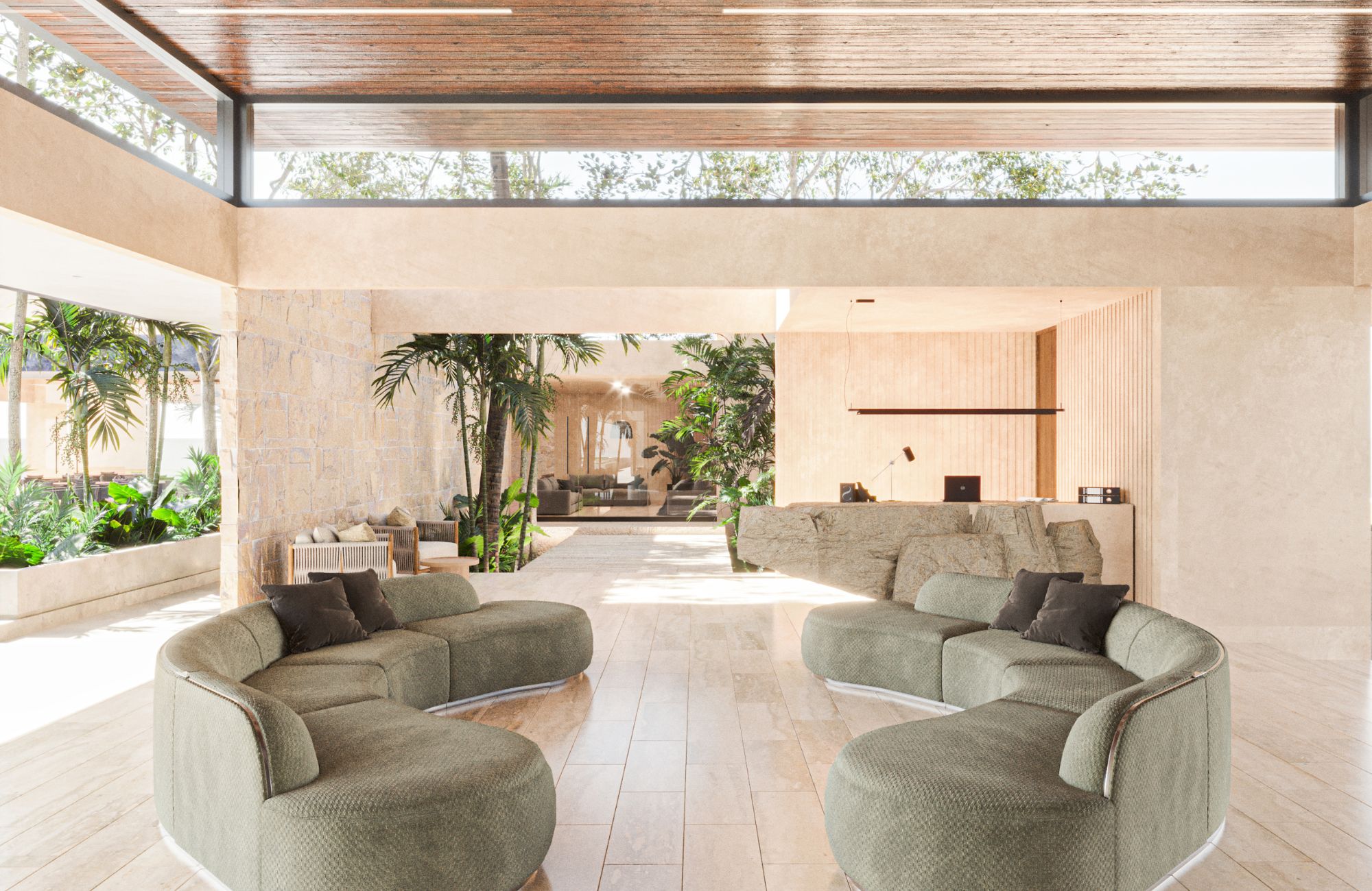 Single-family home lot for sale in Los Almendros Residential, Playa del Carmen.