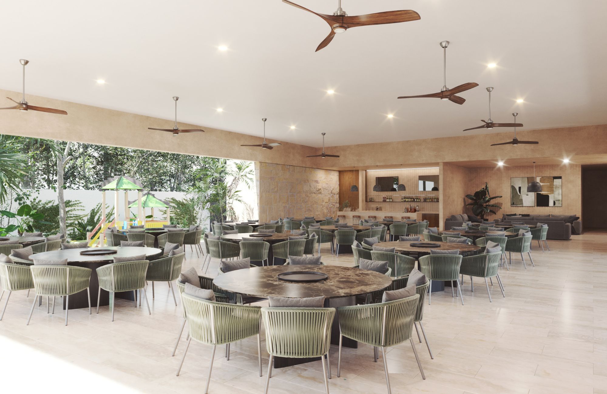 Single-family home lot for sale in Los Almendros Residential, Playa del Carmen.