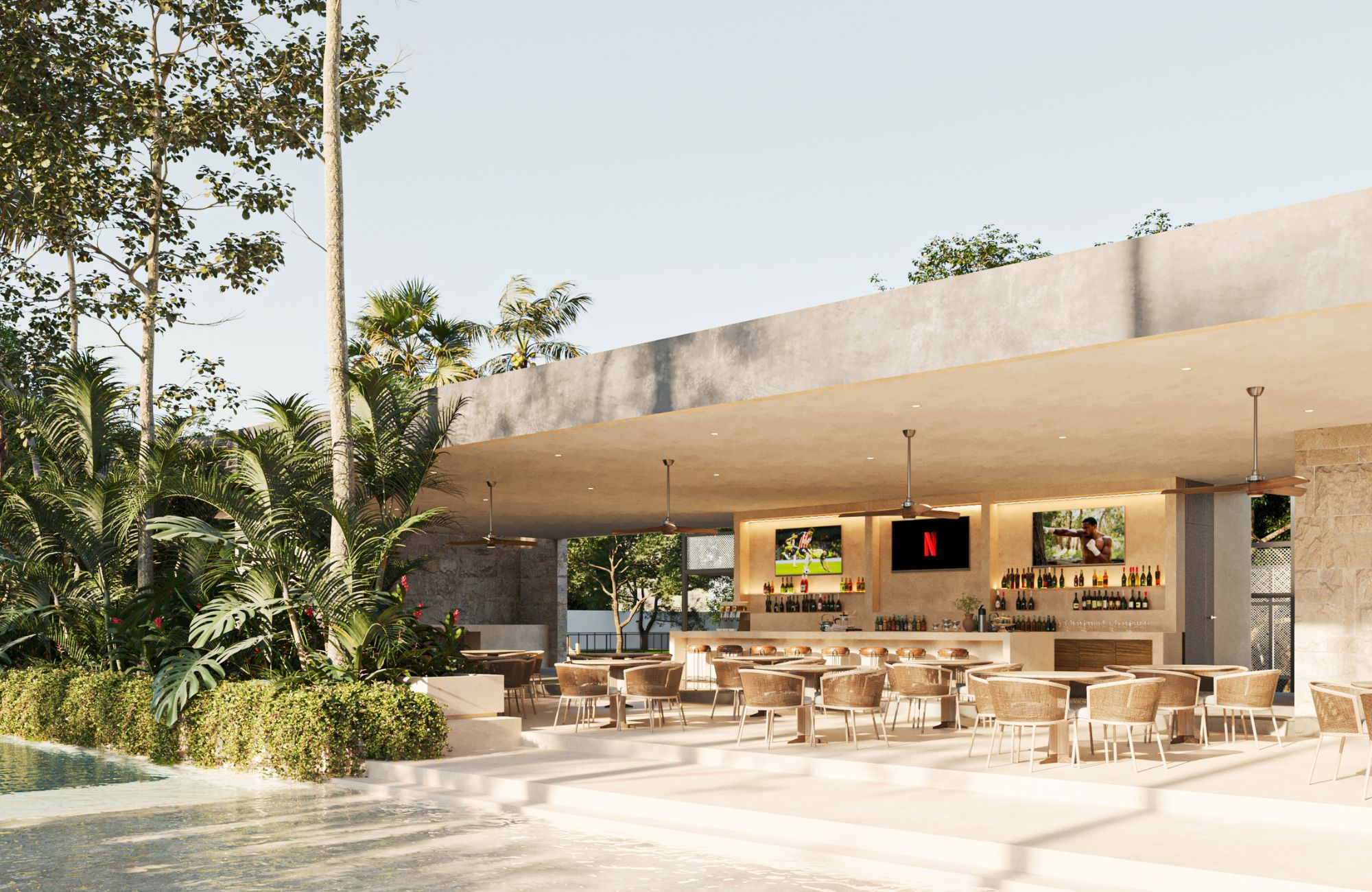 Single-family home lot for sale in Los Almendros Residential, Playa del Carmen.