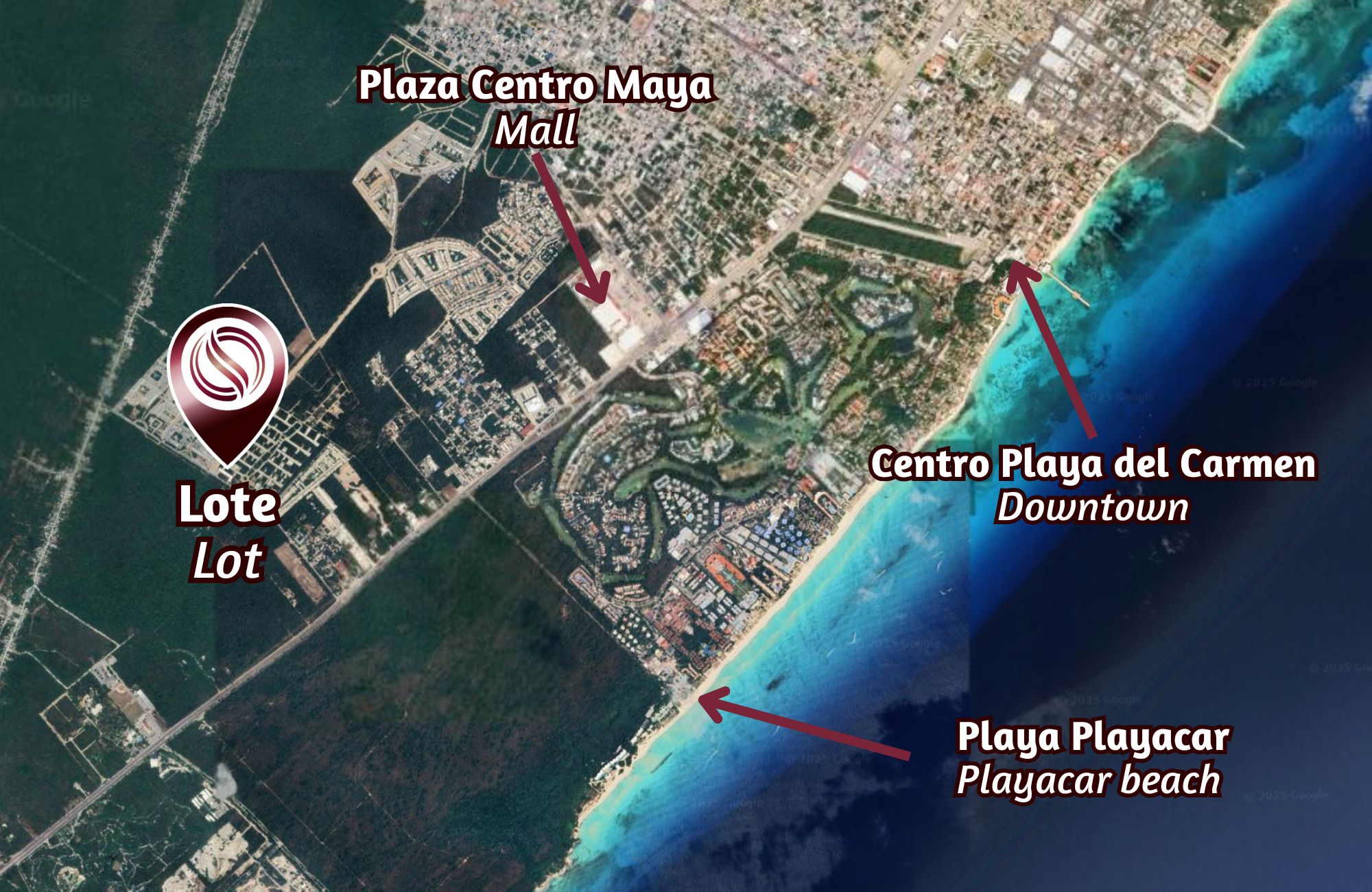 Residential use land for sale, Carr. Federal Canc&uacute;n-Tulum, Playa del Carmen