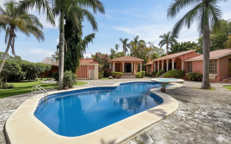 House with spacious garden and private pool for sale, Centro, Cozumel