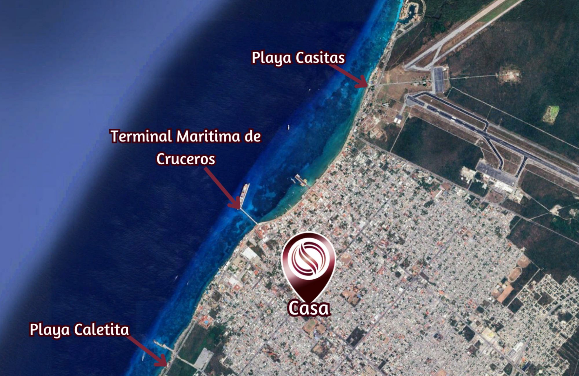 House with spacious garden and private pool for sale, Centro, Cozumel