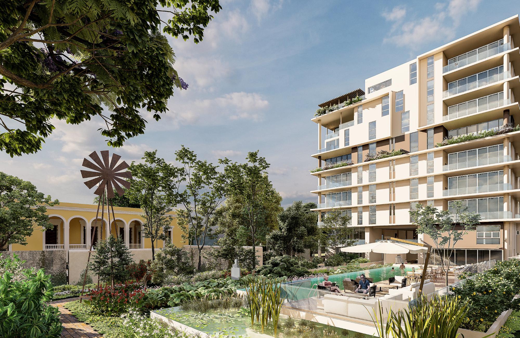 Apartments with garden, pool, games room, sale, Zona Campestre, M&eacute;rida.