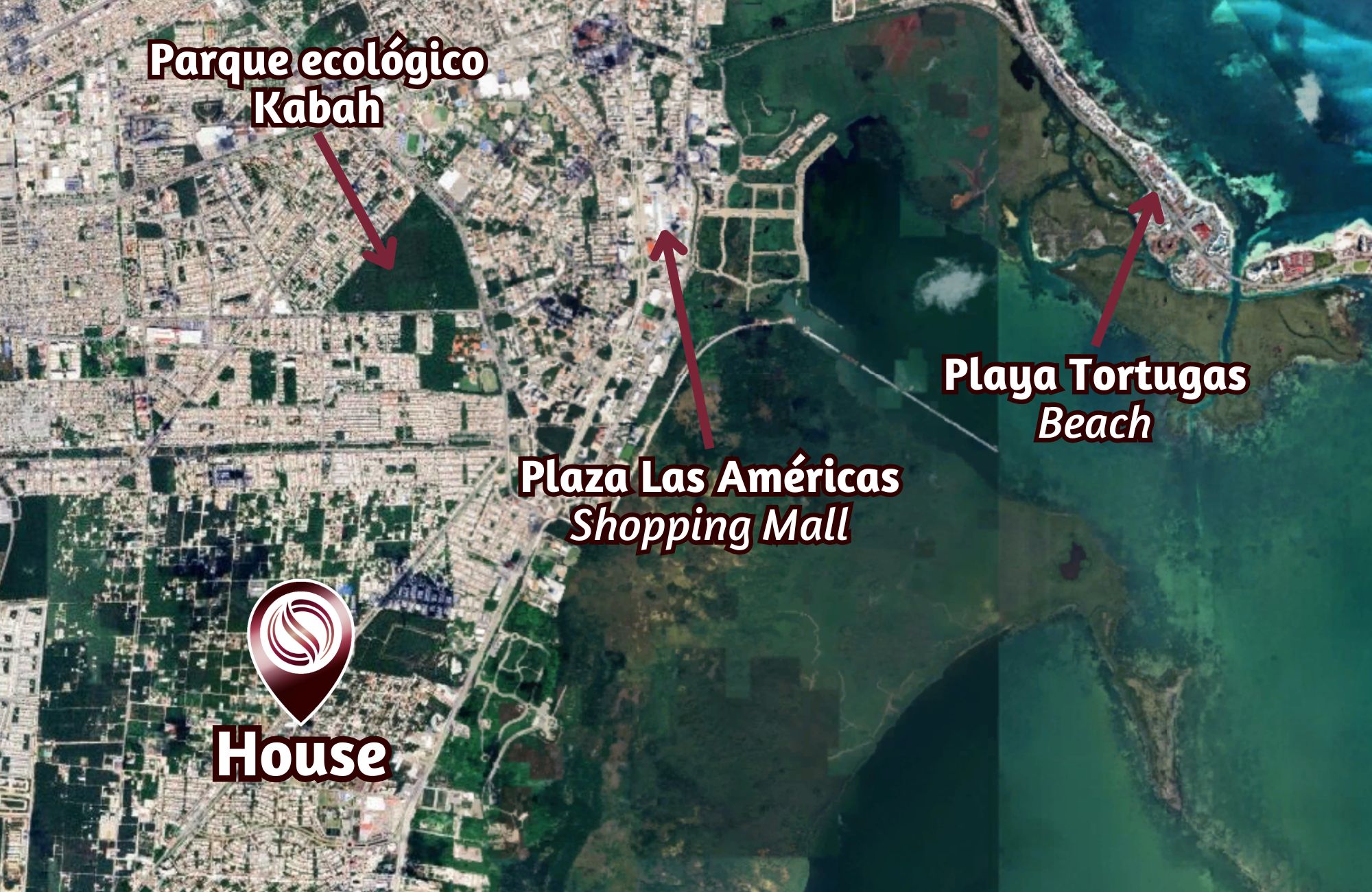 House with private pool for sale, Lagos del Sol, Canc&uacute;n