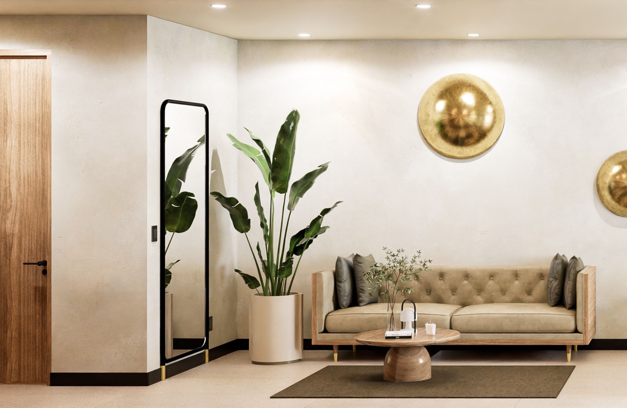 Ground floor condo with small garden, terrace with pool, jacuzzi, gym, coworking, concierge, pre-construction, for sale, Playa del Carmen.