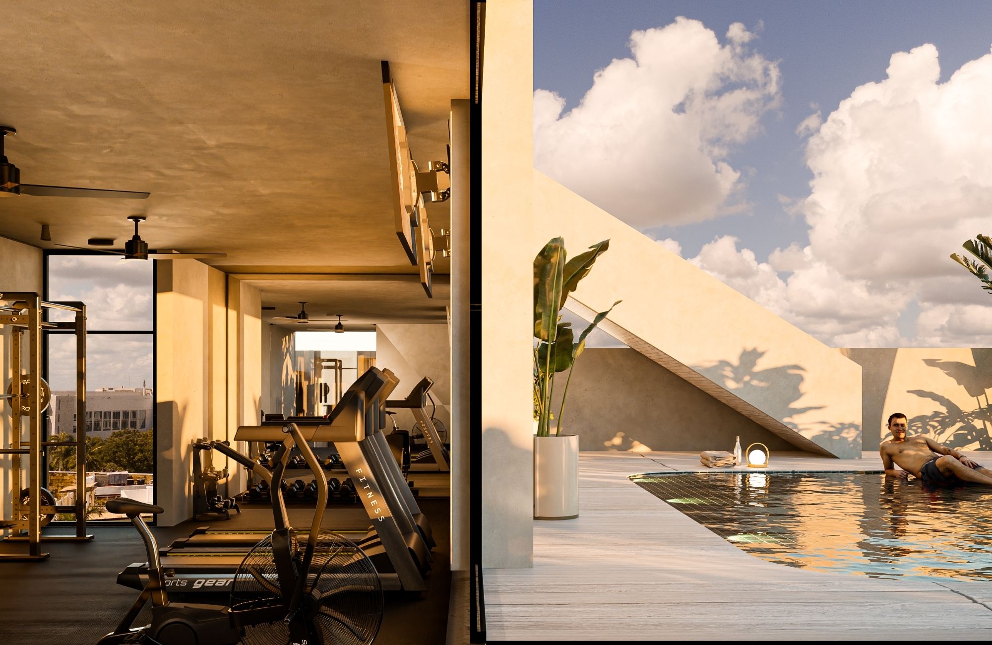 Condo with Lock-Off system and private terrace for sale, Downtown Playa del Carmen